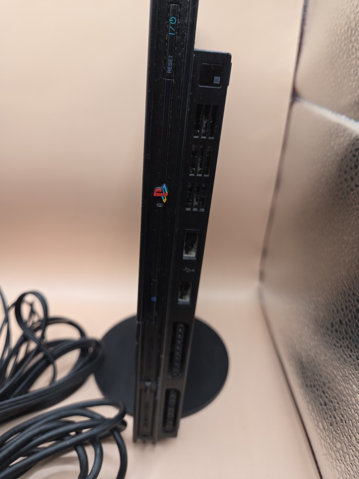 Sony PlayStation 2 Slim SCPH-70012 Black Console & 2 Controllers WORKS