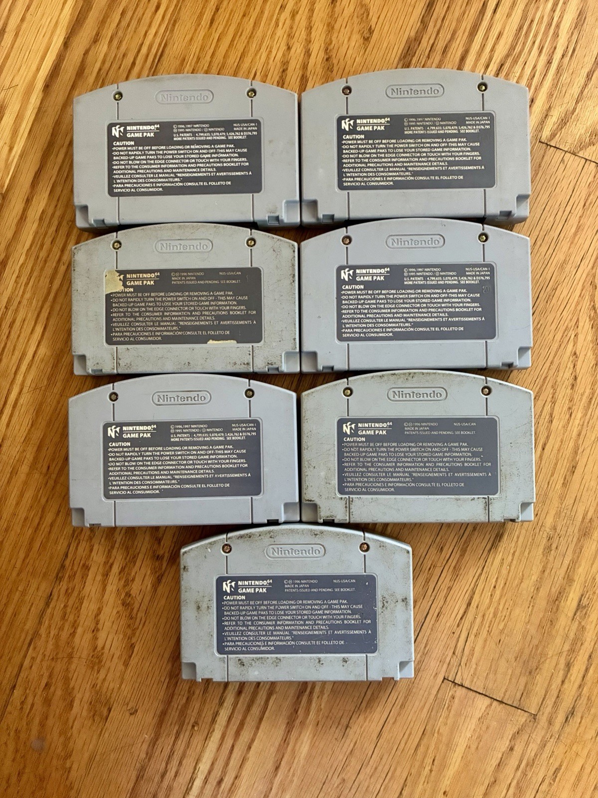 Nintendo 64 Console N64 + 3 Controllers + 7 Games + Power & AV Cables Bundle
