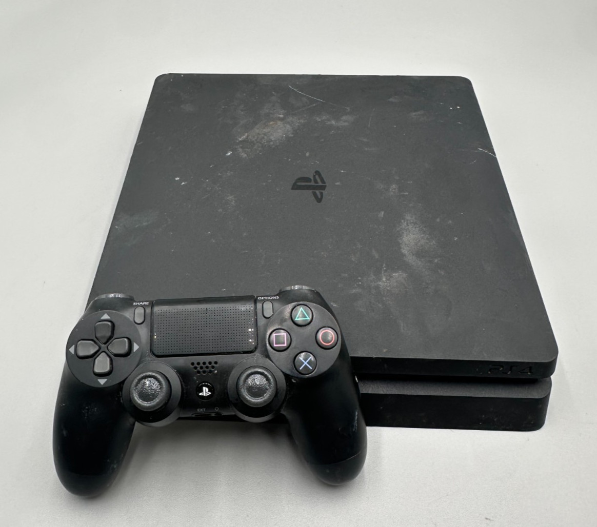 Sony PlayStation 4 Slim PS4 1TB CUH-2115B Gaming Console + Black Controller Fair