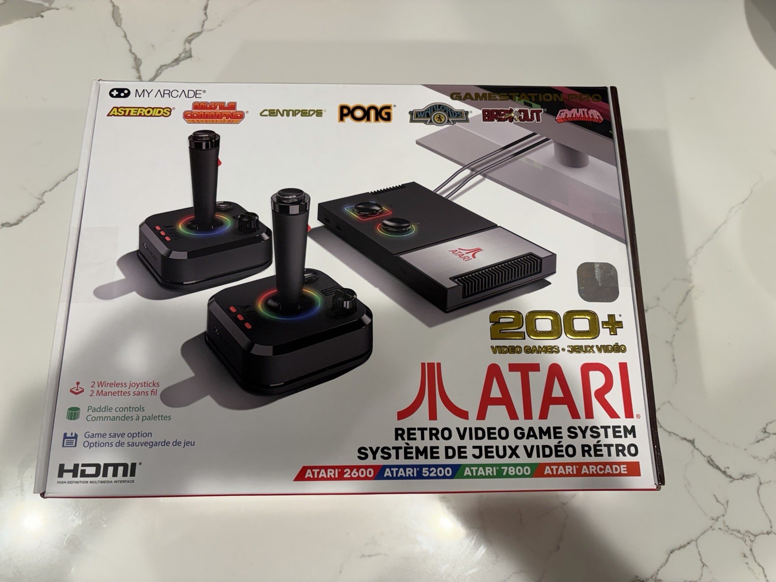 Atari My Arcade Gamestation Pro Console 200+ Games HDMI 2 Wireless Joysticks
