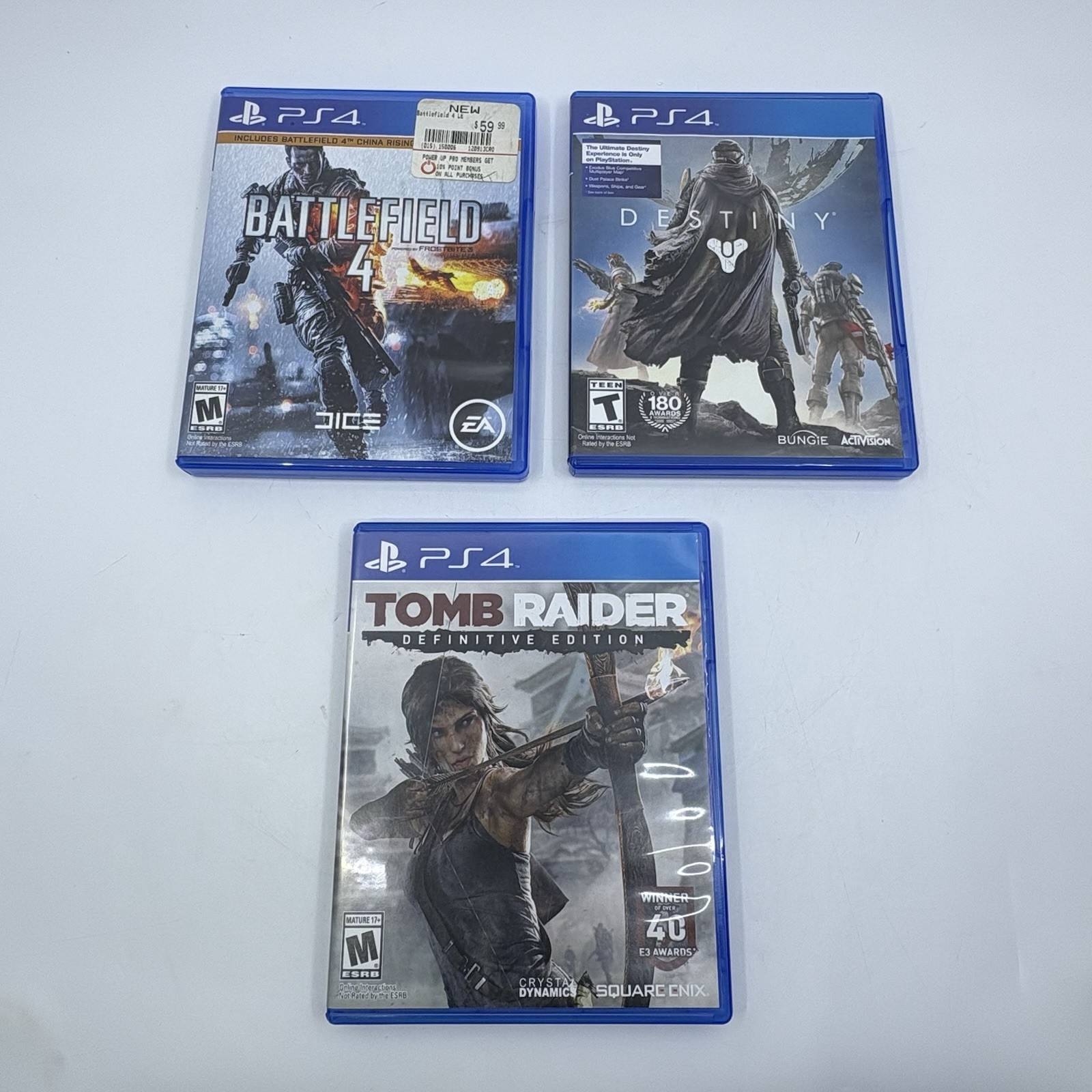 Sony PlayStation 4 500GB Bundle CUH-1001A w/ Controller 3 Games – Tested Working