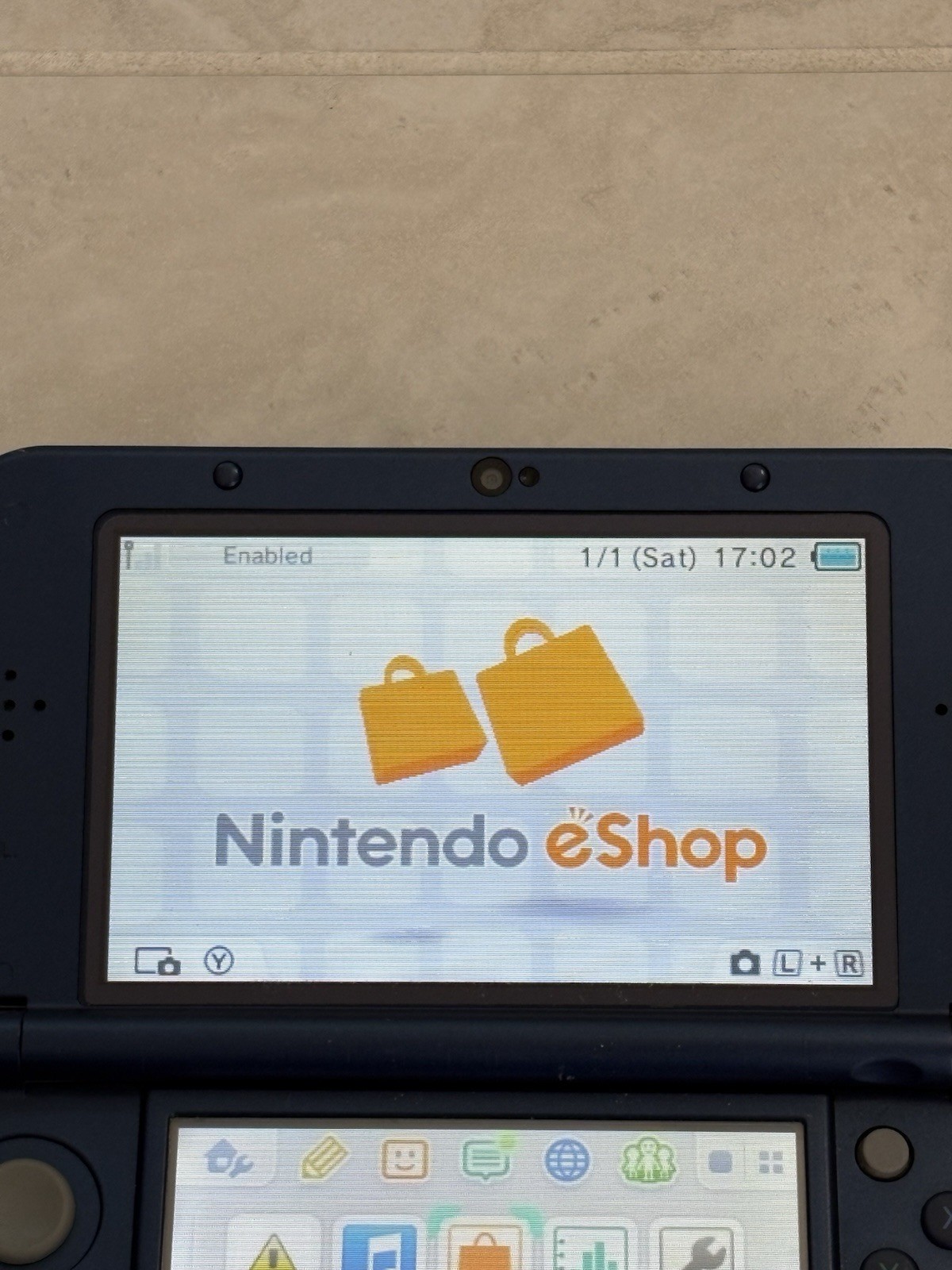 New Nintendo 3DS LL XL Metallic Blue Region Free USA Seller Very Good Condition