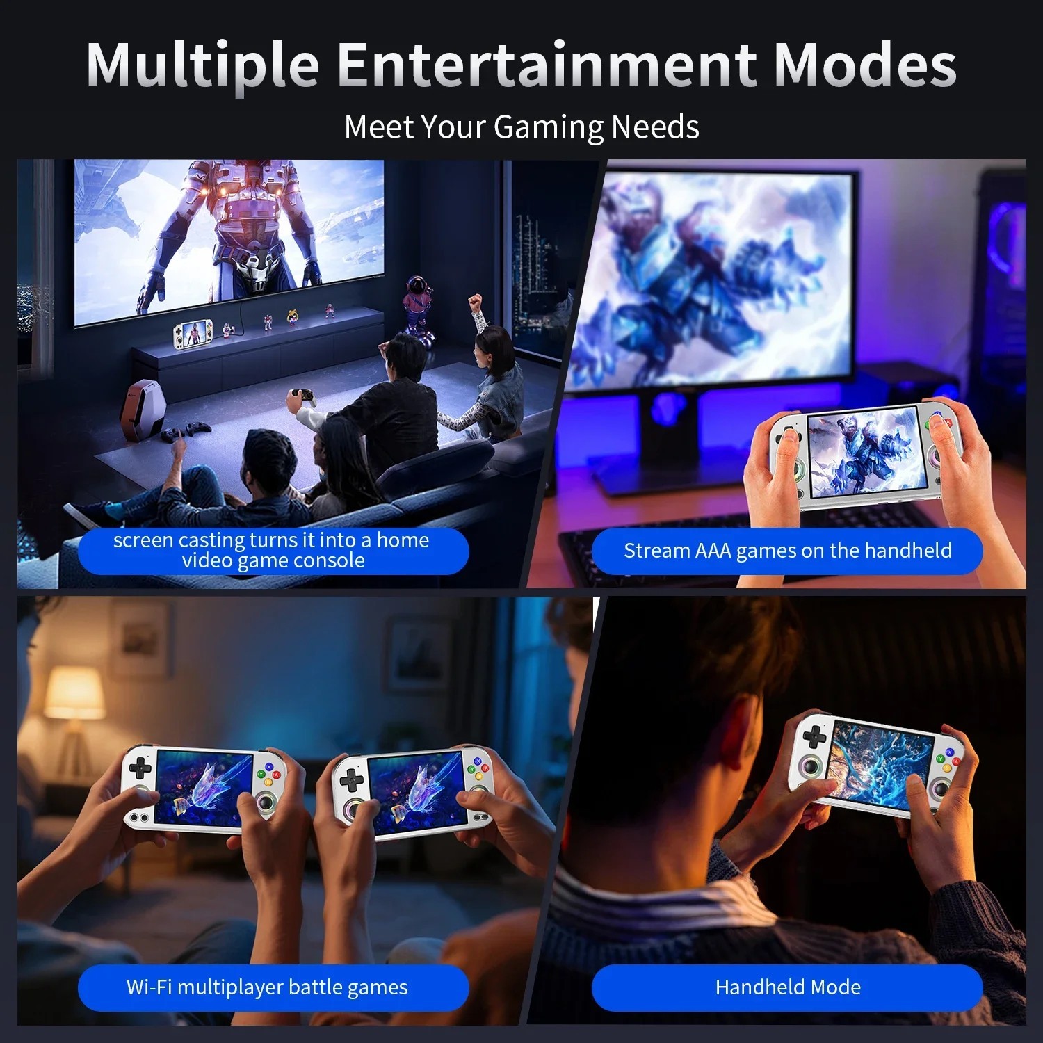 ANBERNIC RG477M Metal 4.7″ Android 14 Retro Handheld Console 12GB 256GB WiFi6 UK