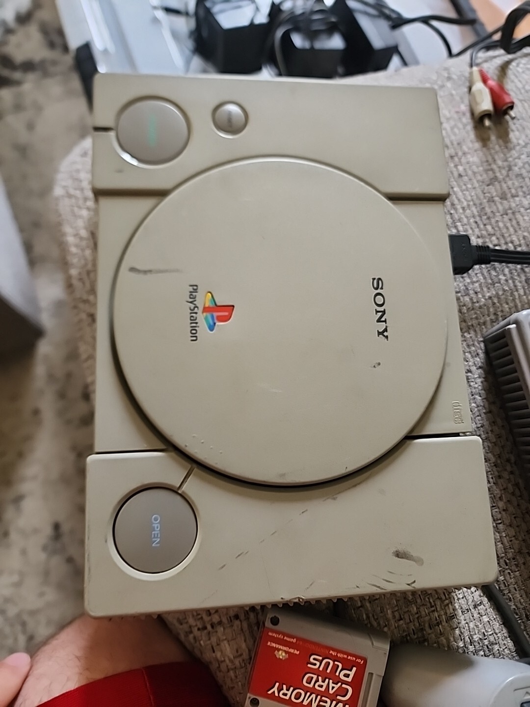 Two Sony PlayStation 1 Game Console – Gray..SCPH-1001 and SCPH-7501..Not Tested!