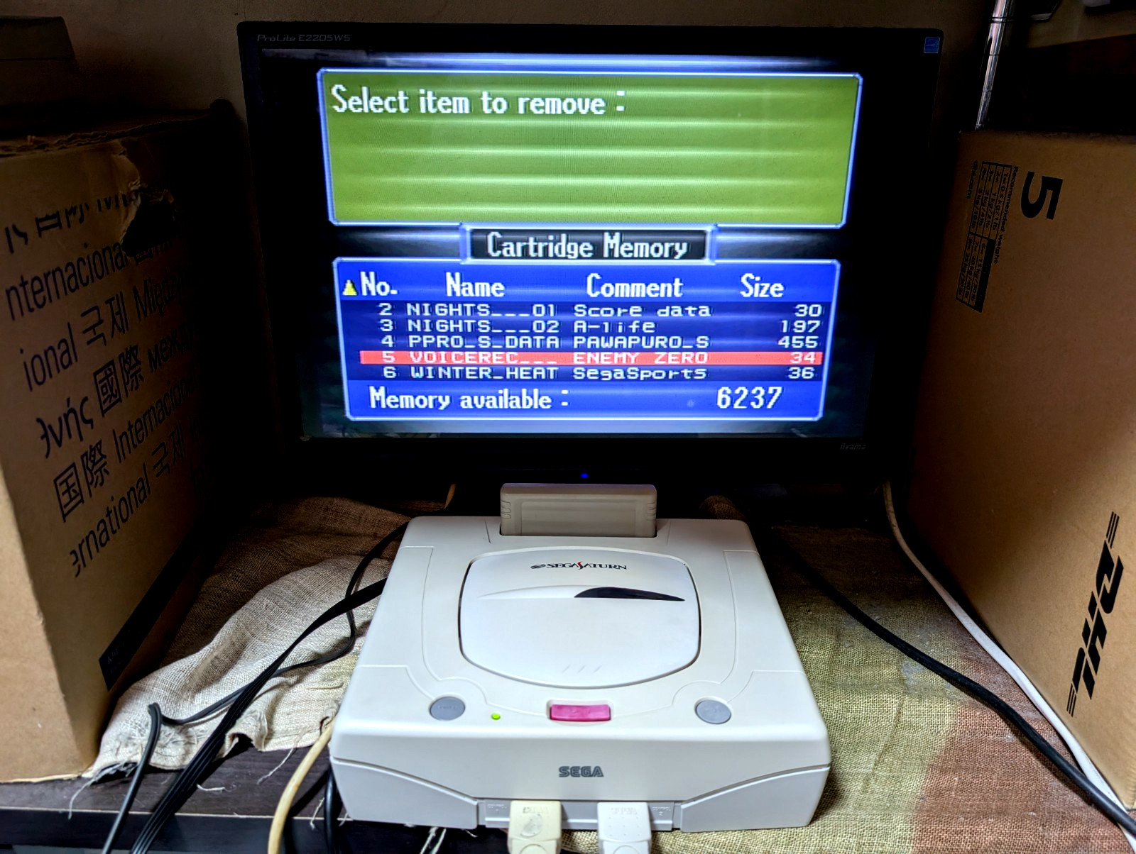 Sega Saturn White Console 3D Multi controller Game soft case Nights Japan