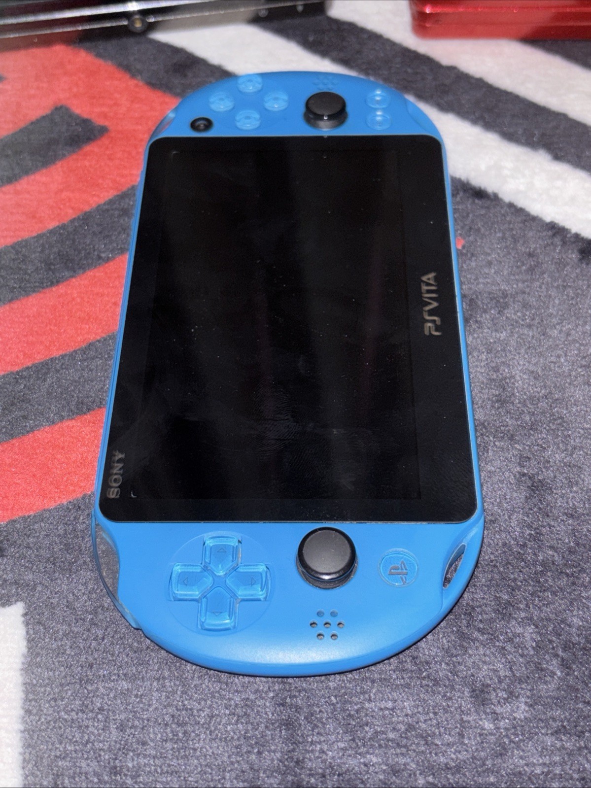 Sony PS Vita 2000 Slim PCH-2000 Aqua Blue Console Only Great Condition No sound!