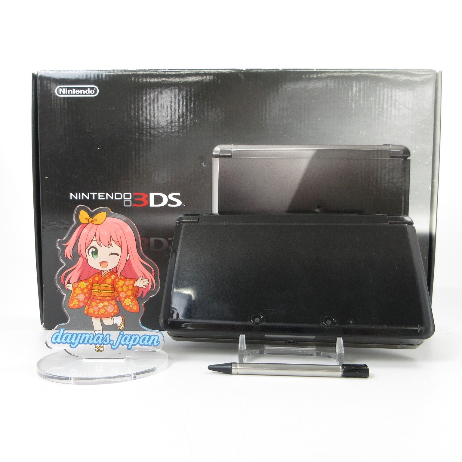 【Very Good】Nintendo 3DS Cosmo Black Console Japanese Edition #DEN0525/01