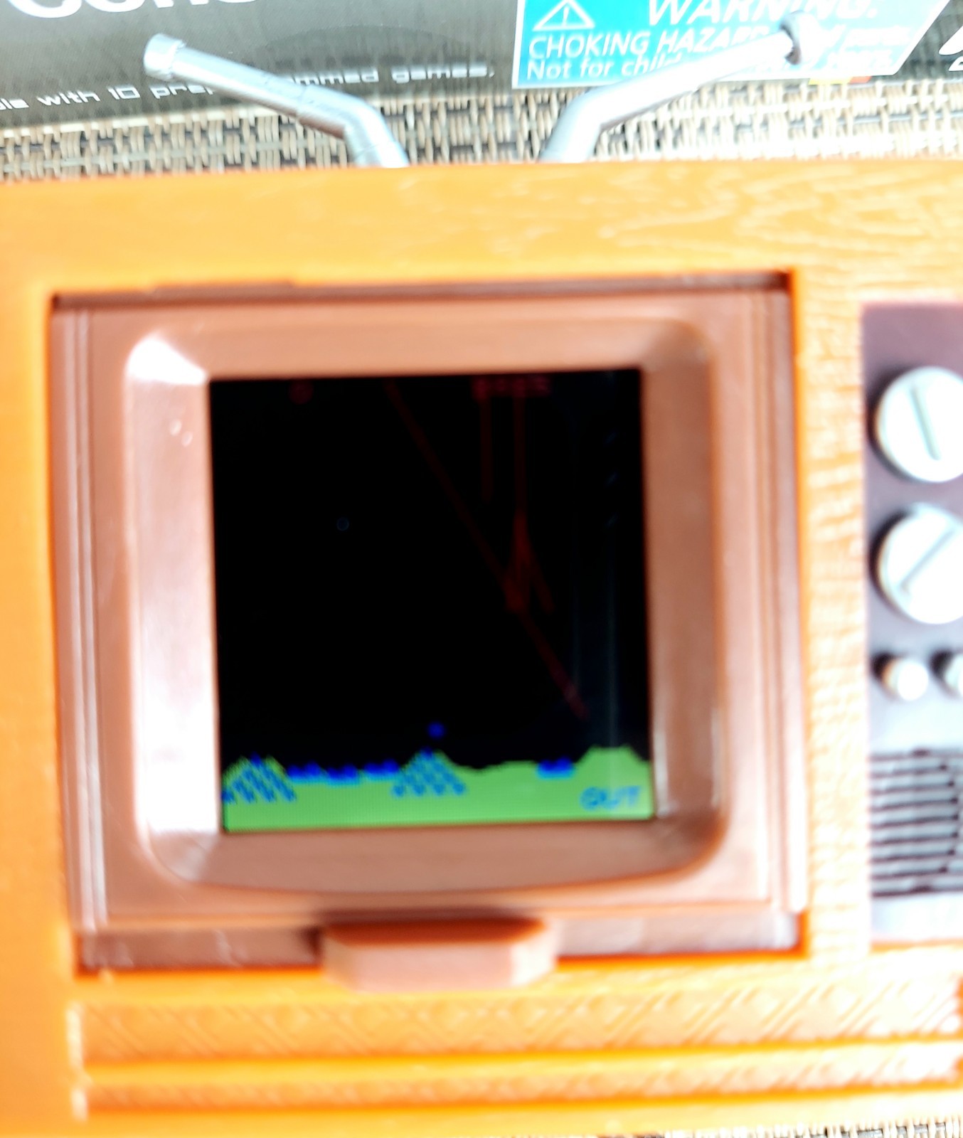 ATARI 2600 World’s Smallest TINY ARCADE Console 10 Games 80’s Retro TV NICE