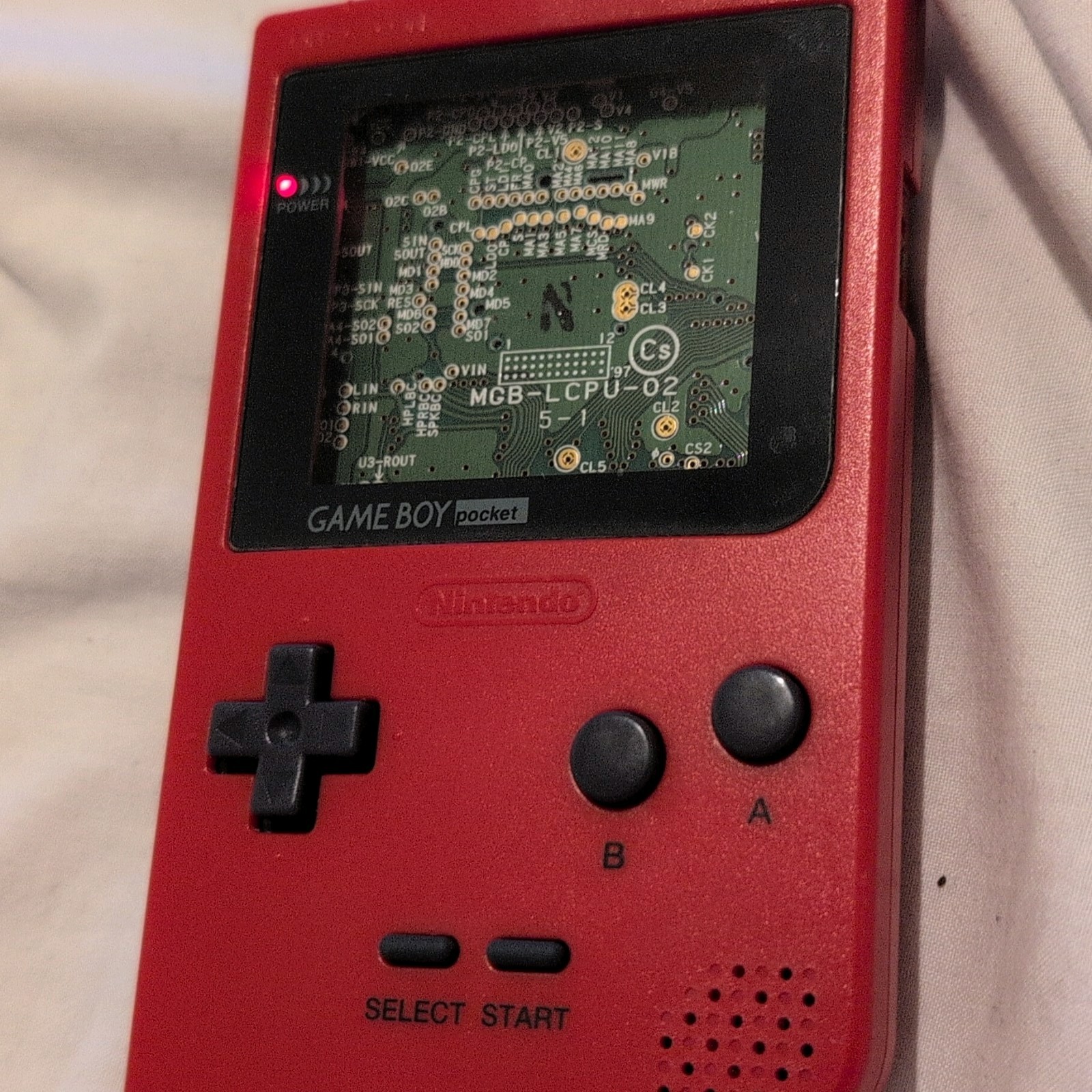 JUST NEEDS SCREEN | Nintendo Game Boy Pocket Red MGB-001 NTSC-J Japan 1997