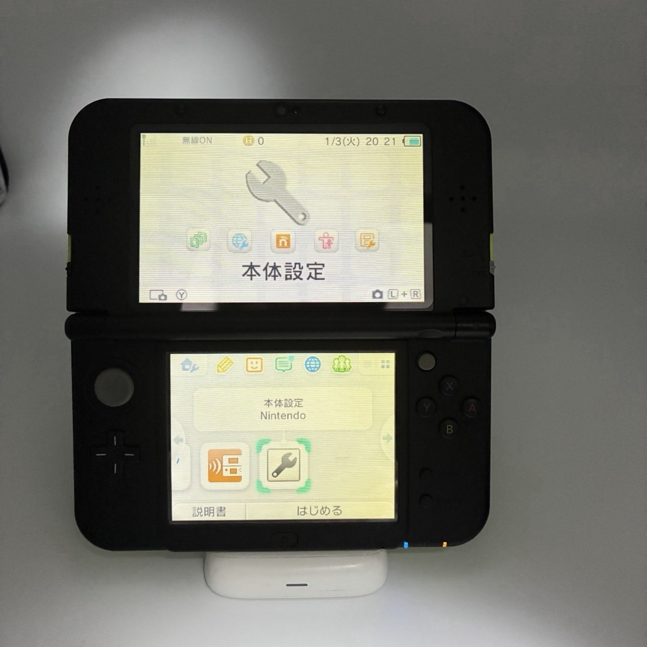 Nintendo New Nintendo 3DS LL lime black Console handheld video Japanese version