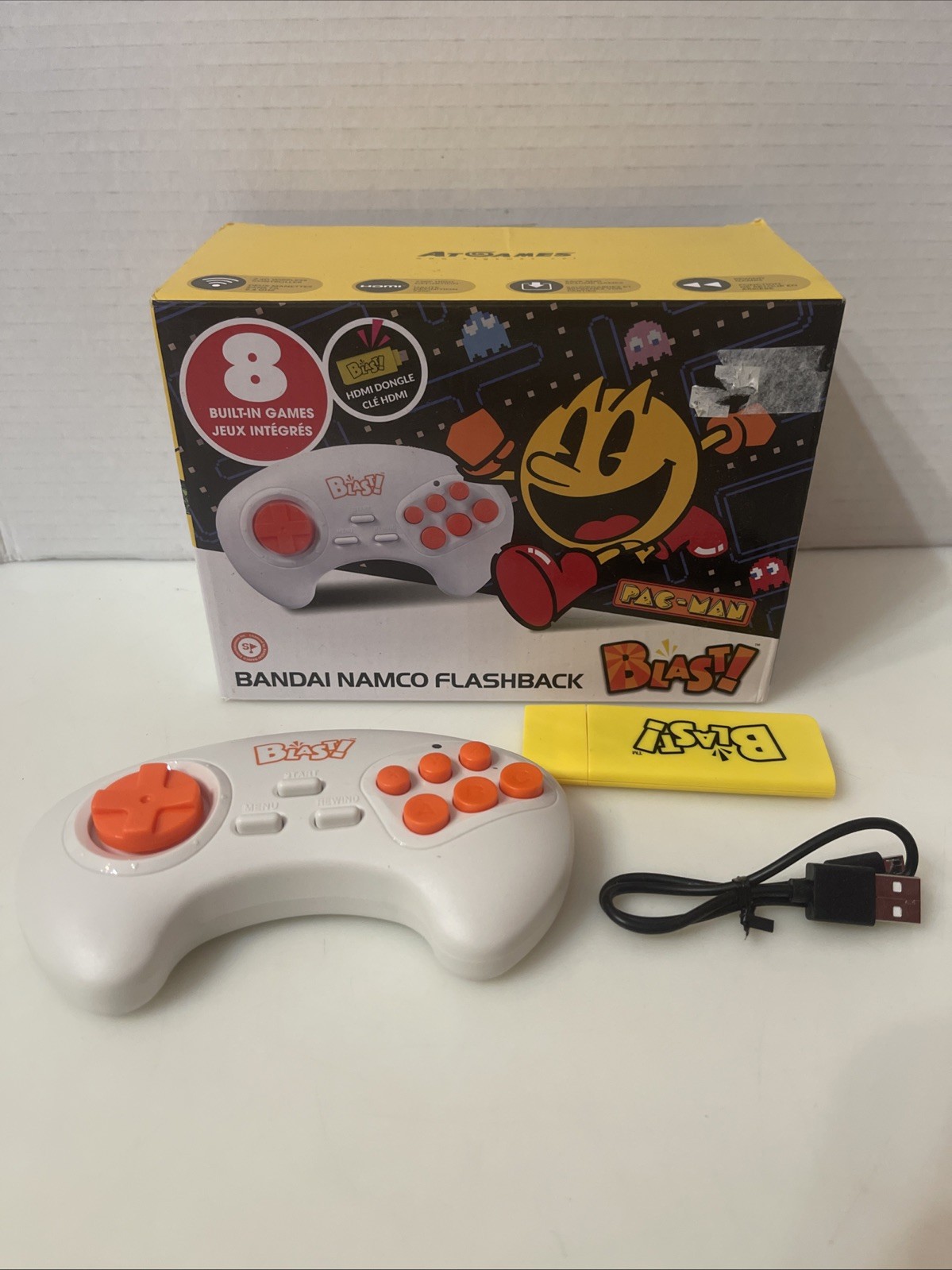 Bandai Namco Flashback Blast! PAC-Man 8 Built In Games 2018