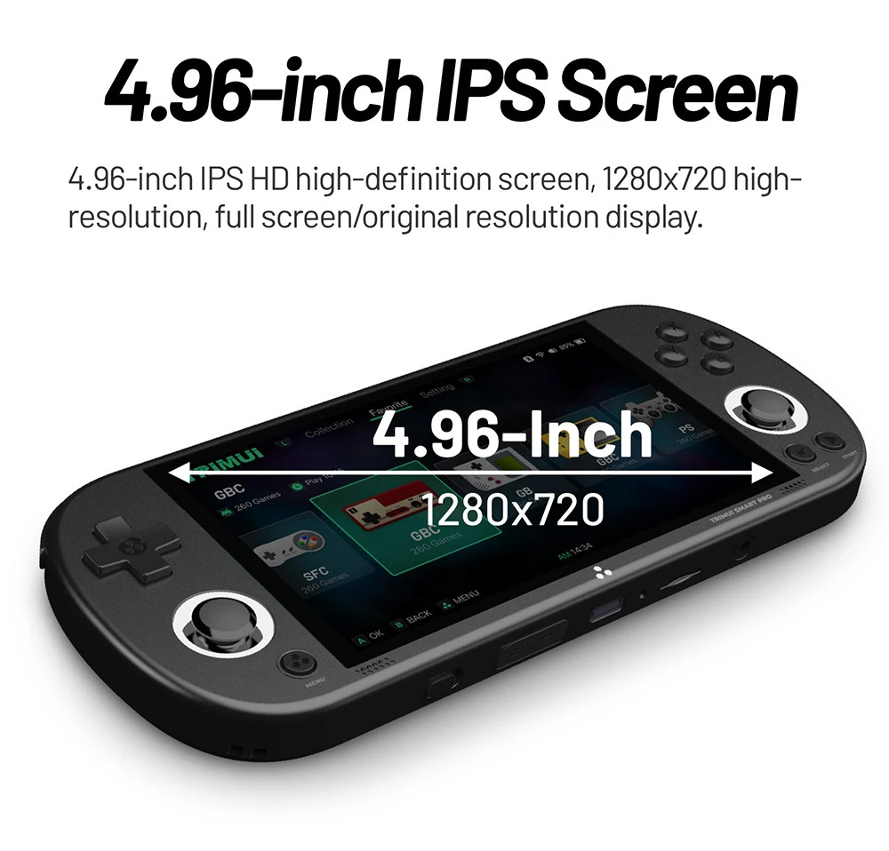 Trimui Smart Pro 64GB Handheld Gaming Console – White – SHIPS FROM USA