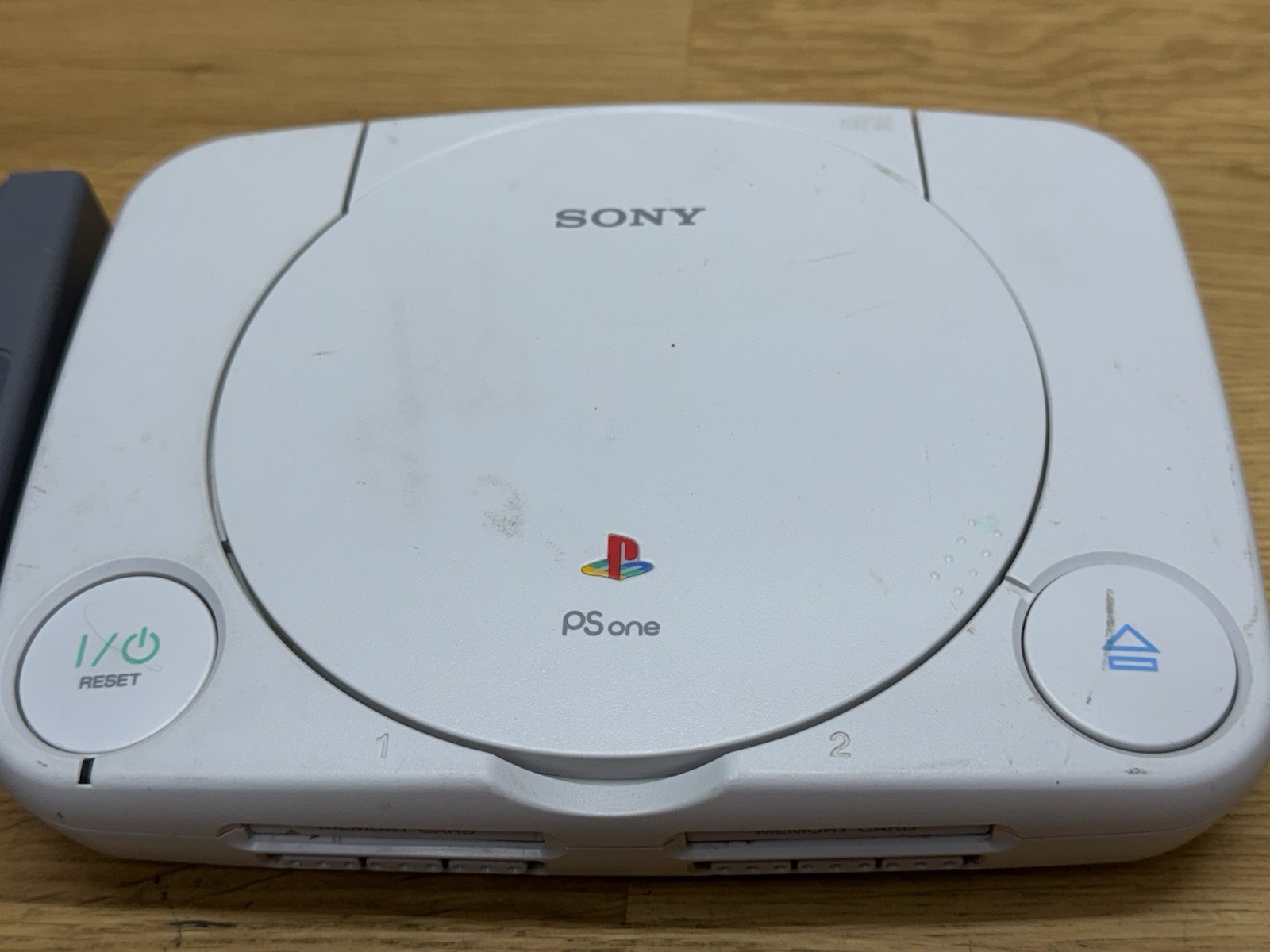 Sony PlayStation 1 PS One Slim Console PLAYS GAMES NO Controller BUTTONS STICK