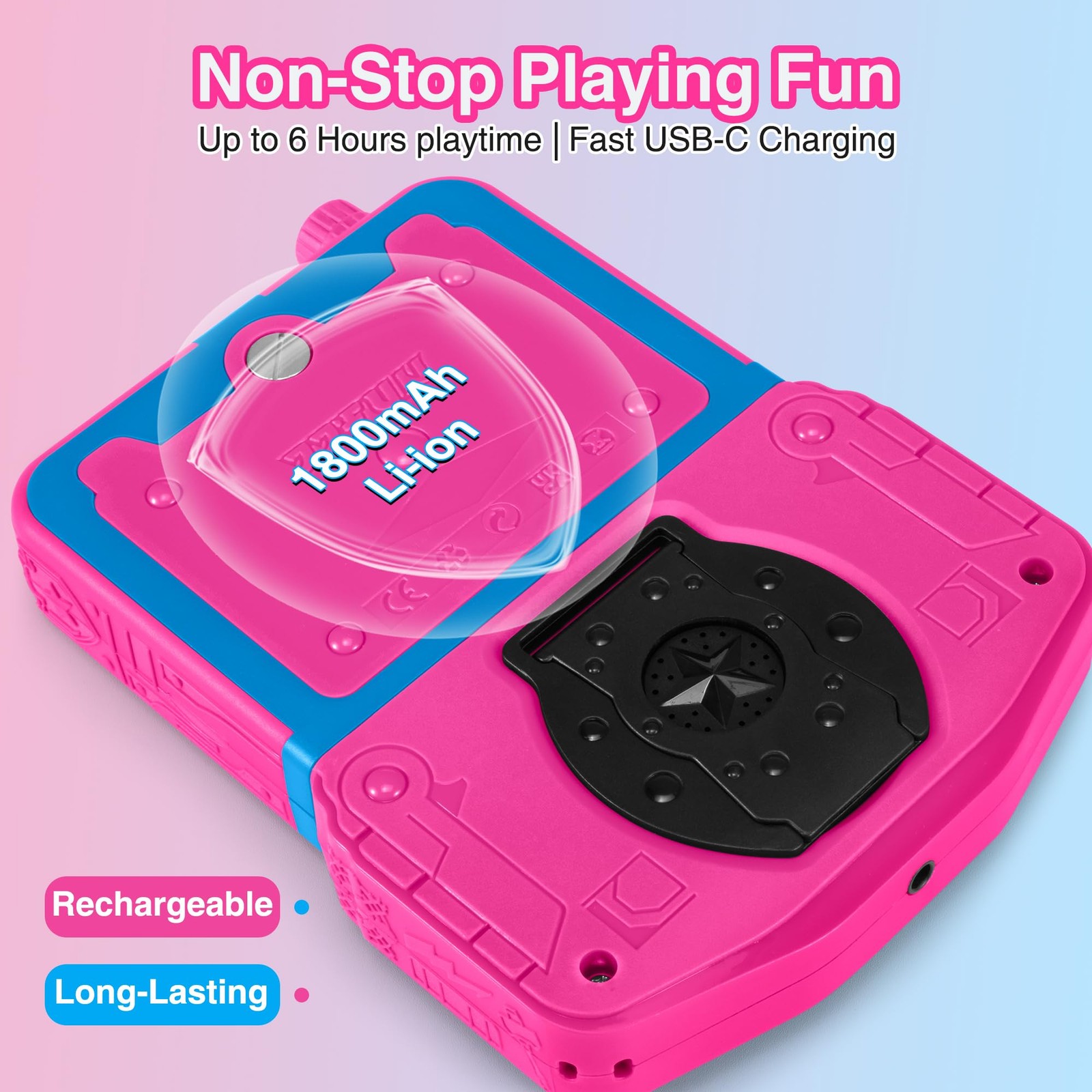 Handheld Game Console for Girls, 220 Retro Games Built-in, 3.5” HD IPS Scree…