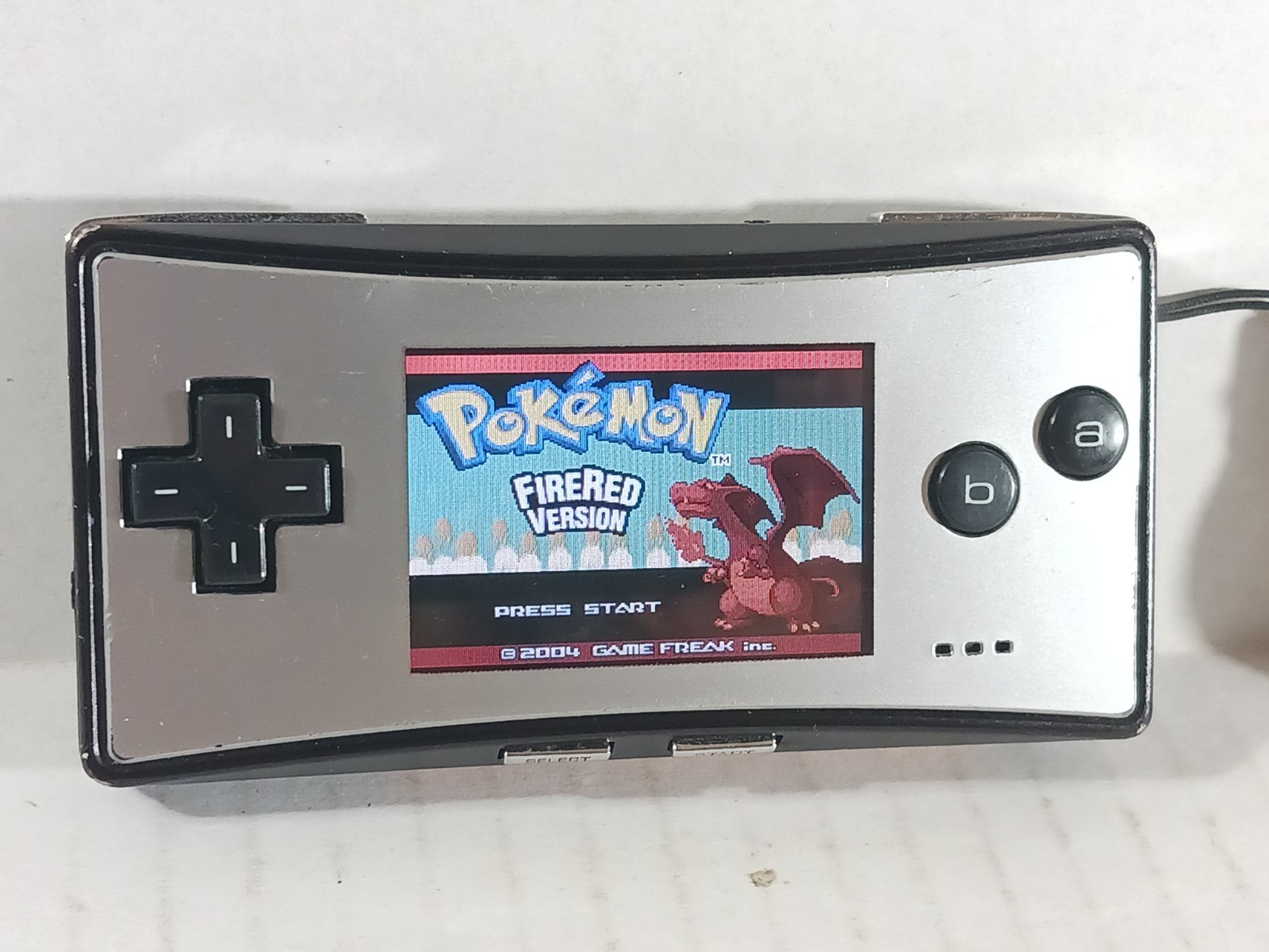 Nintendo Game Boy Micro Silver Console Bundle Charger New Battery Tested Flawed