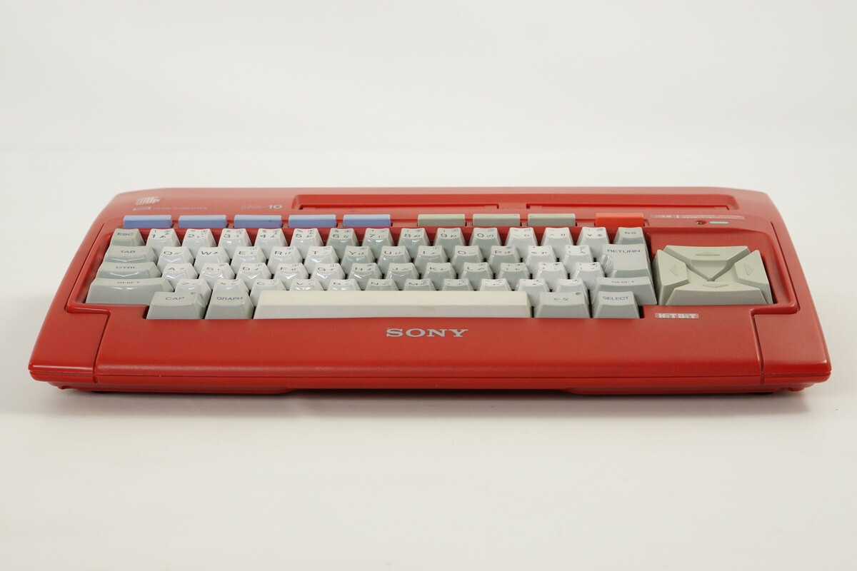 MSX SONY HIT BIT HB-10 Home Computer Red Maintained Tested 209039