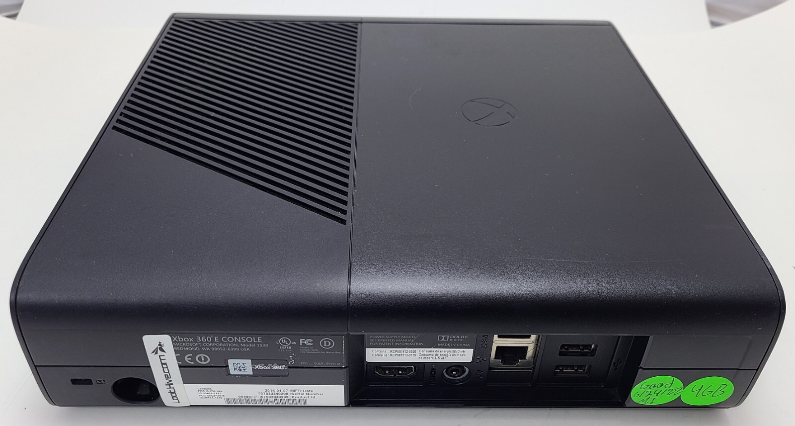 Microsoft XBox 360 E System BLACK Video Game Console 4GB Wireless Bundle 360E
