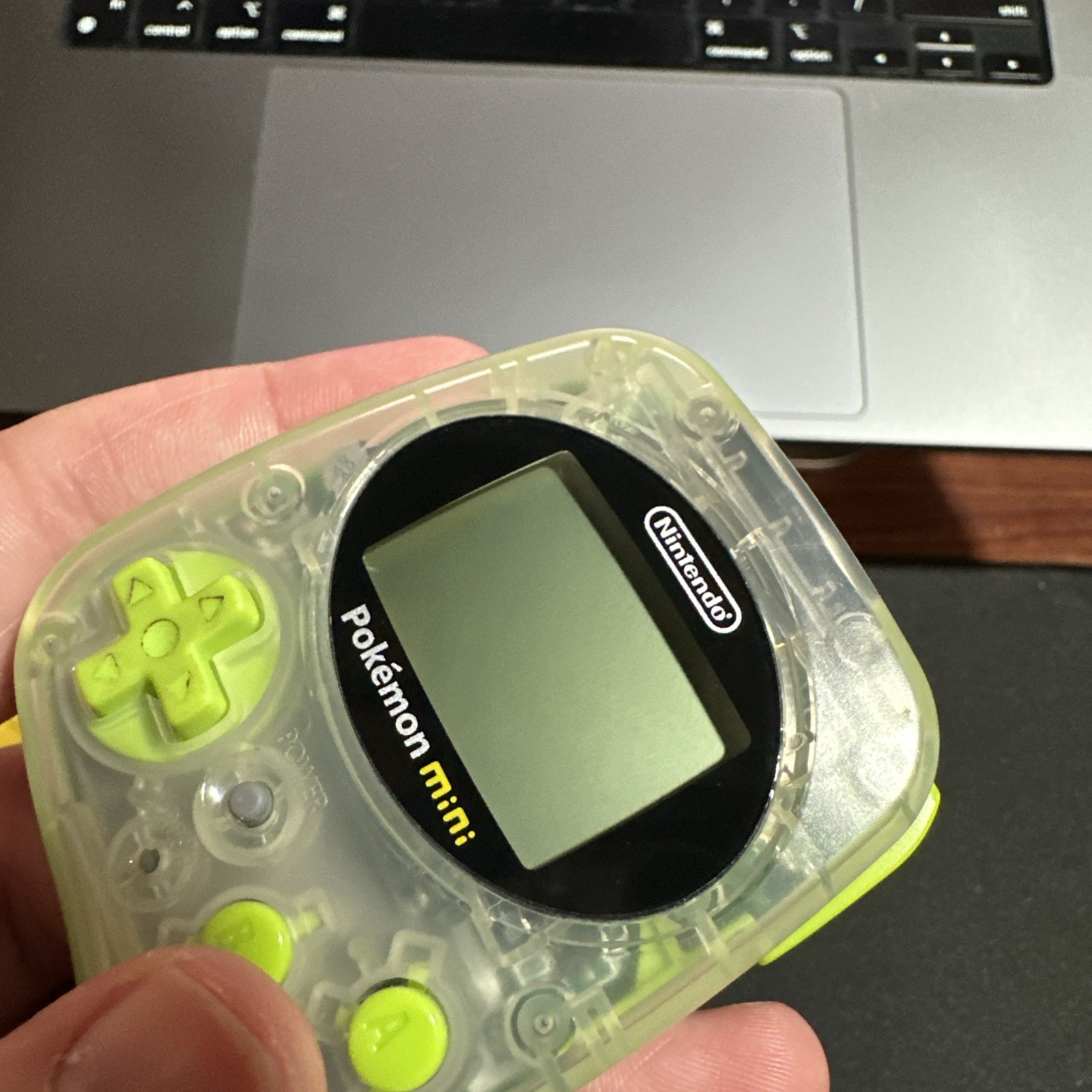 Pokémon Mini Console MIN-001 Chikorita Green W/ 2 Games, Soft case, Charm – US