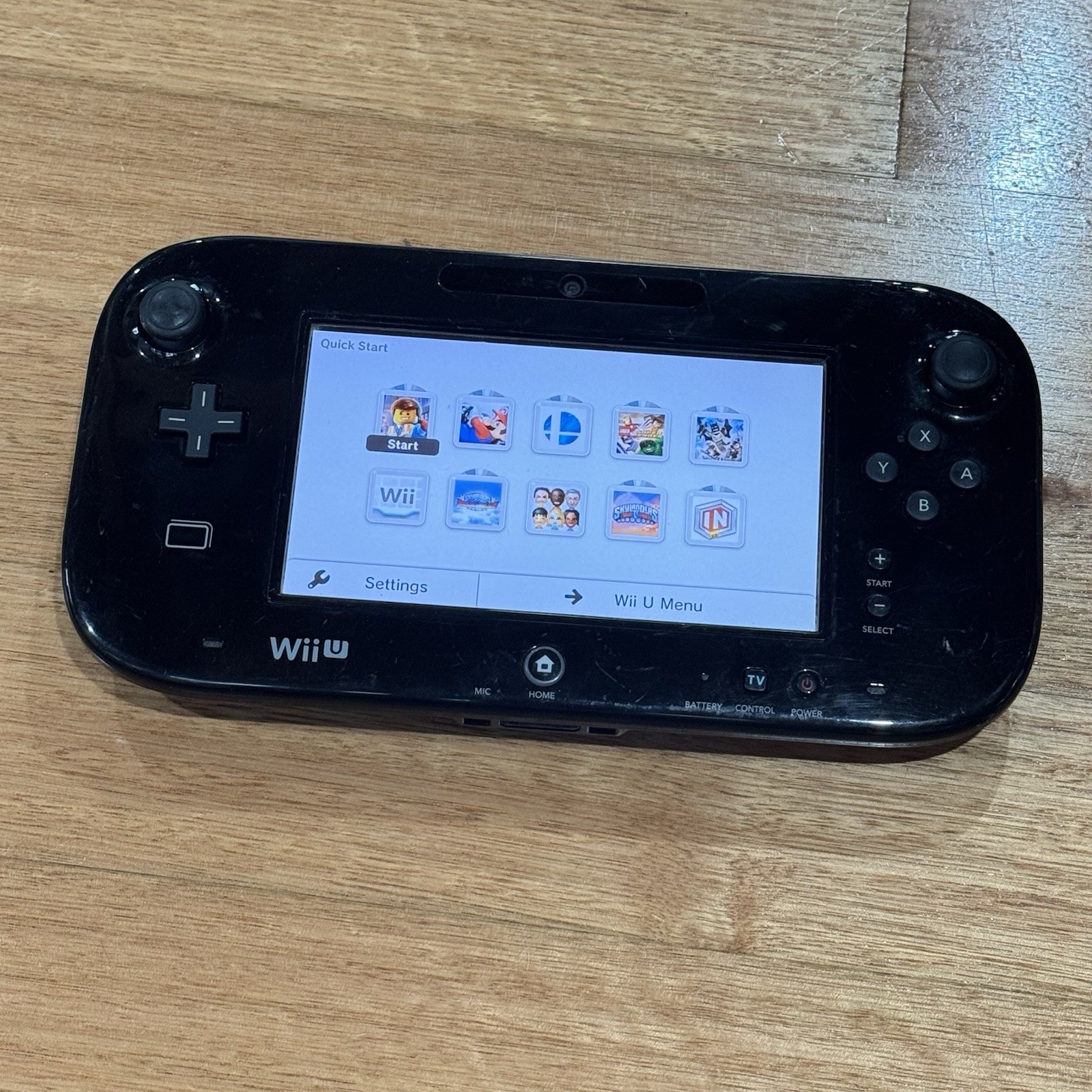 Genuine Nintendo Wii U Gamepad WUP-10 – C Grade – With Stylus & Good Battery