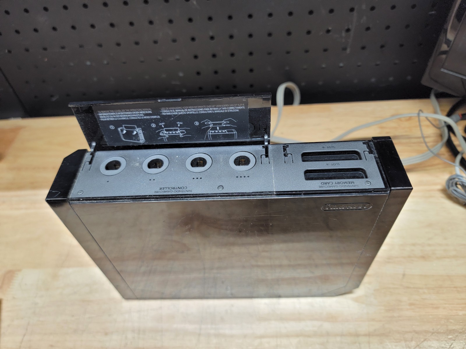 Nintendo Wii RVL-001 Black Console ONLY! POWERS ON! *Won’t Read Disc*