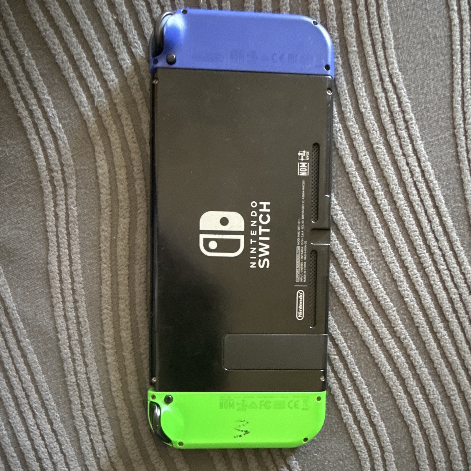 Nintendo Switch Console w/ Green & Blue Joy-Con, Black, with Case and Dock