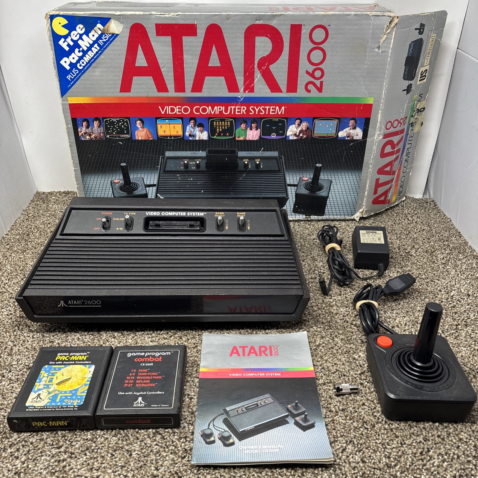 Atari 2600 Darth Vader Console Set – Complete In Box & Matching Serials *Tested*