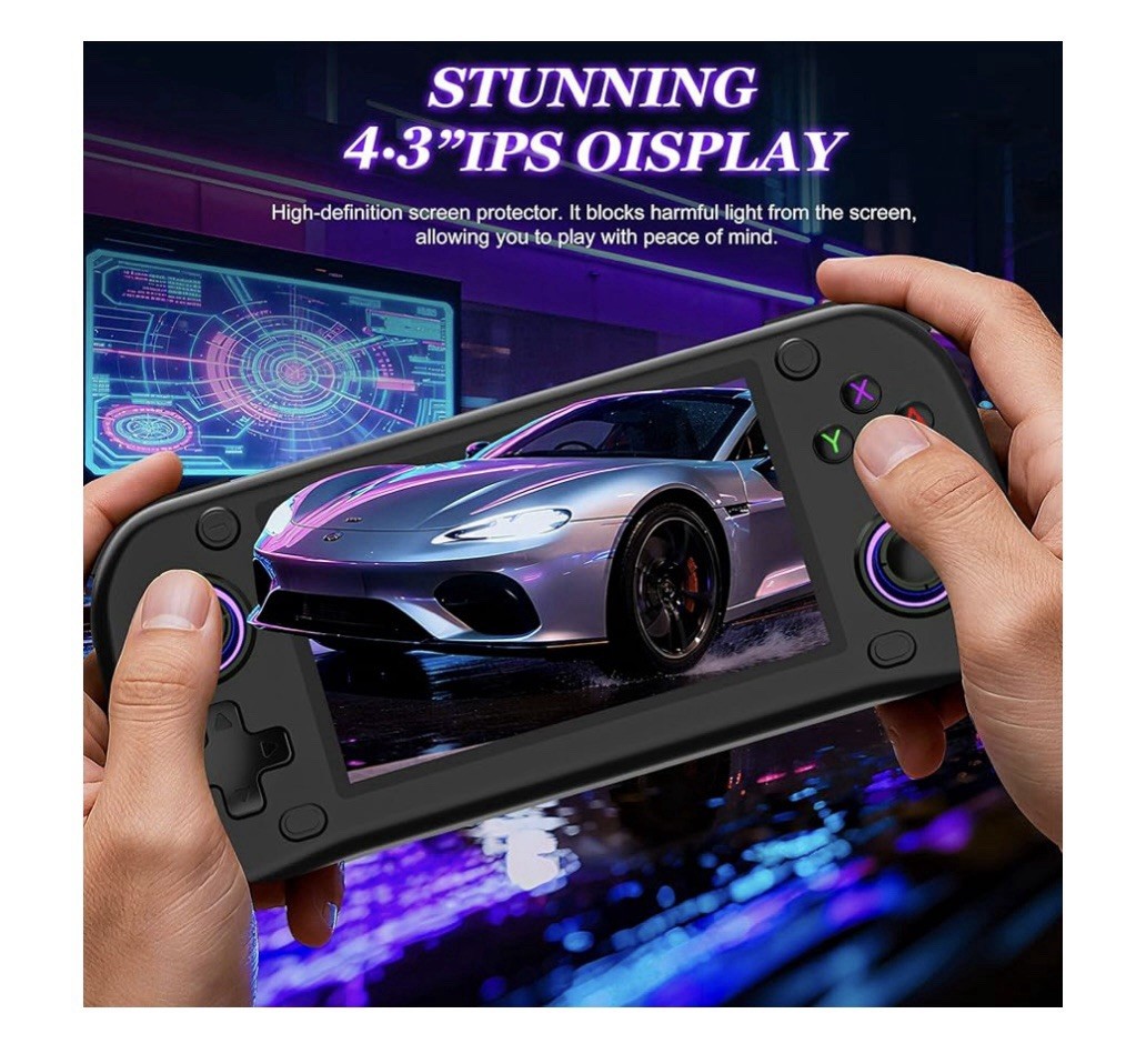 G28 Handheld Game Console 64GB Black 4.3in IPS Wi-Fi USB-C Region Free