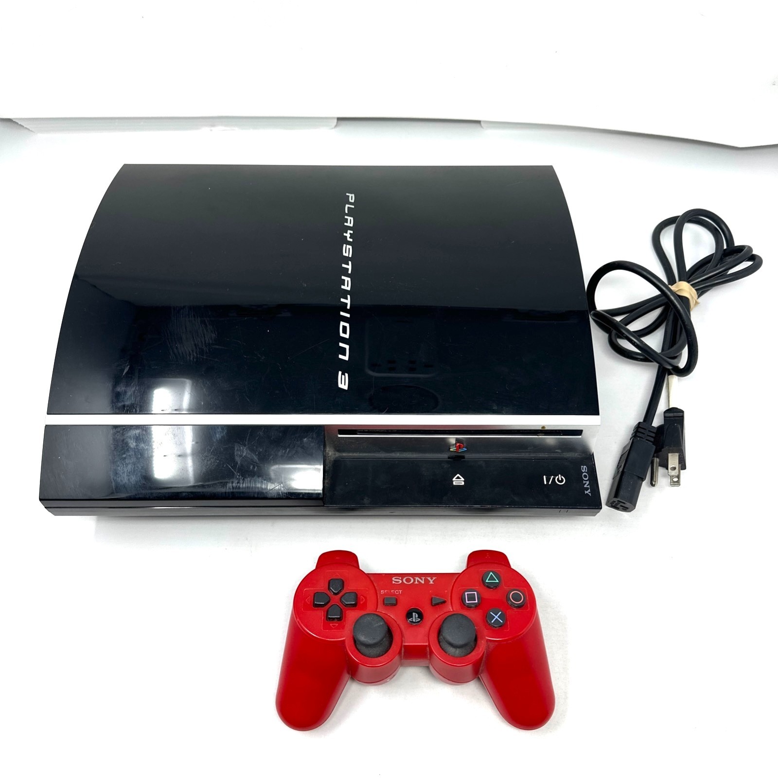 Sony PS3 80GB Console Black With Power Cord & Wireless Controller