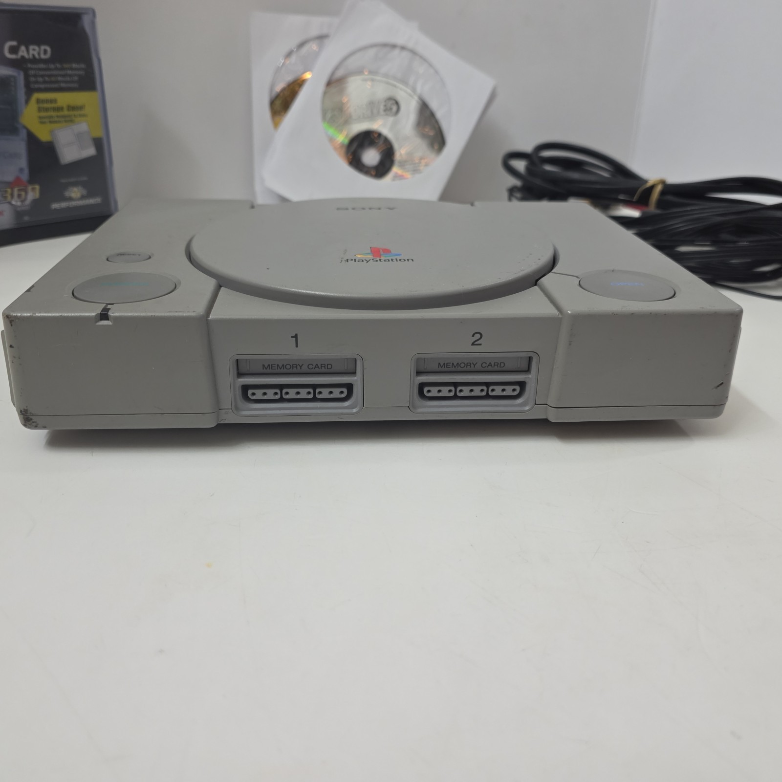 Sony Playstation 1 PS1 Console Bundle 8 Games, Remote, Power,+ AV Tested