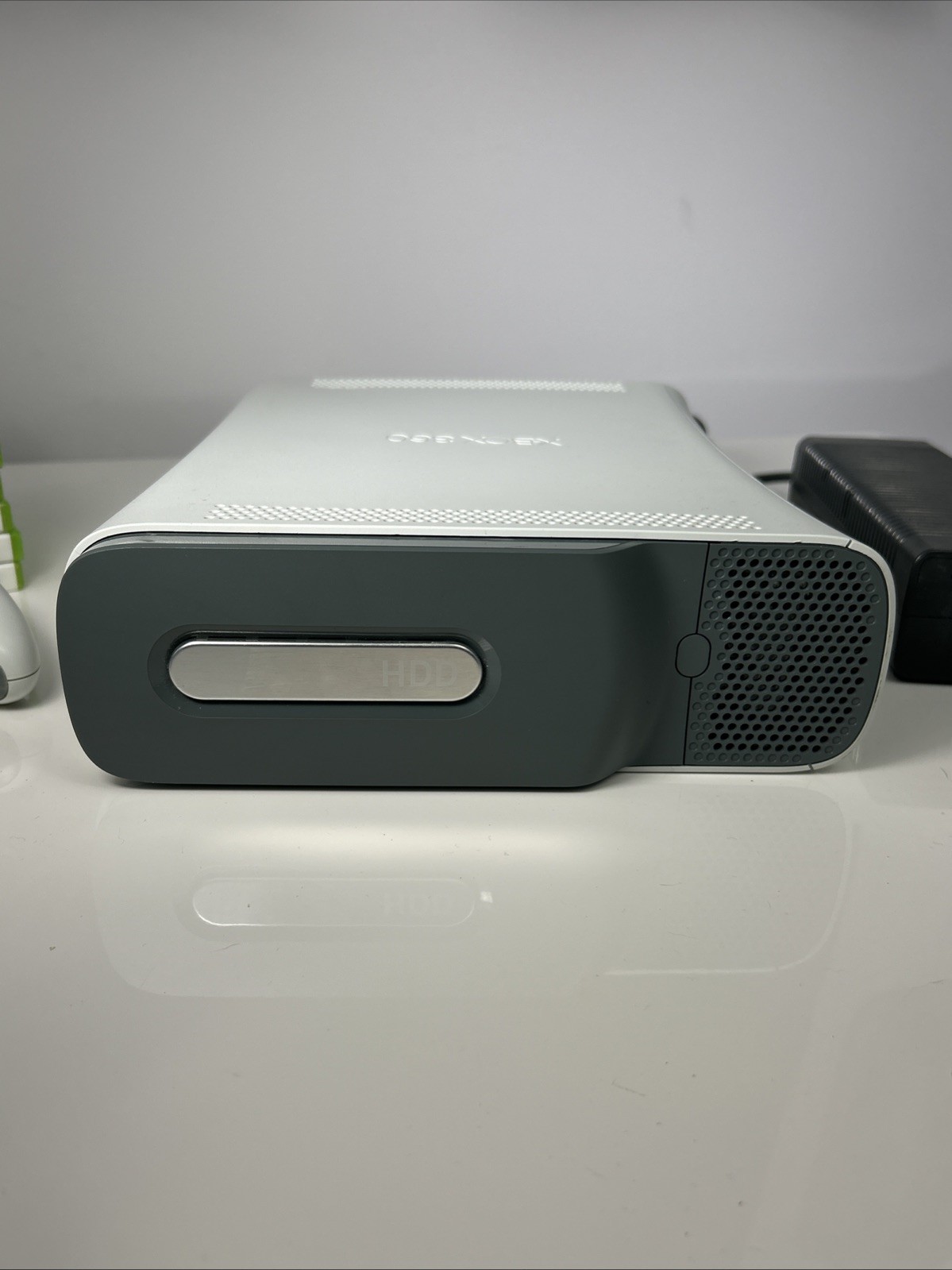 Microsoft Xbox 360 20GB White Console Serviced + 6 Games Controller HDMI Tested