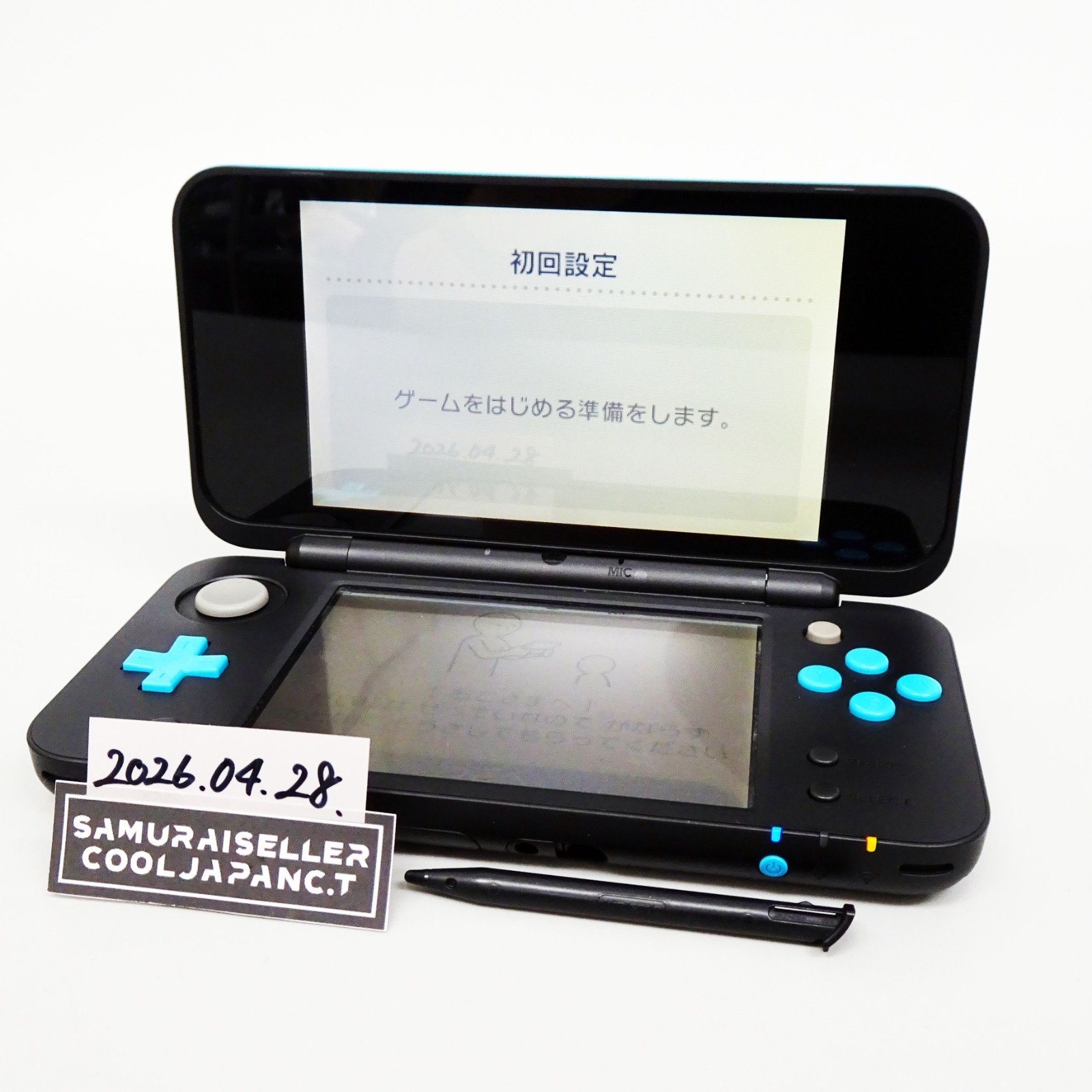 New Nintendo 2DS LL XL Black Turquoise Console Handheld System Japan Tested