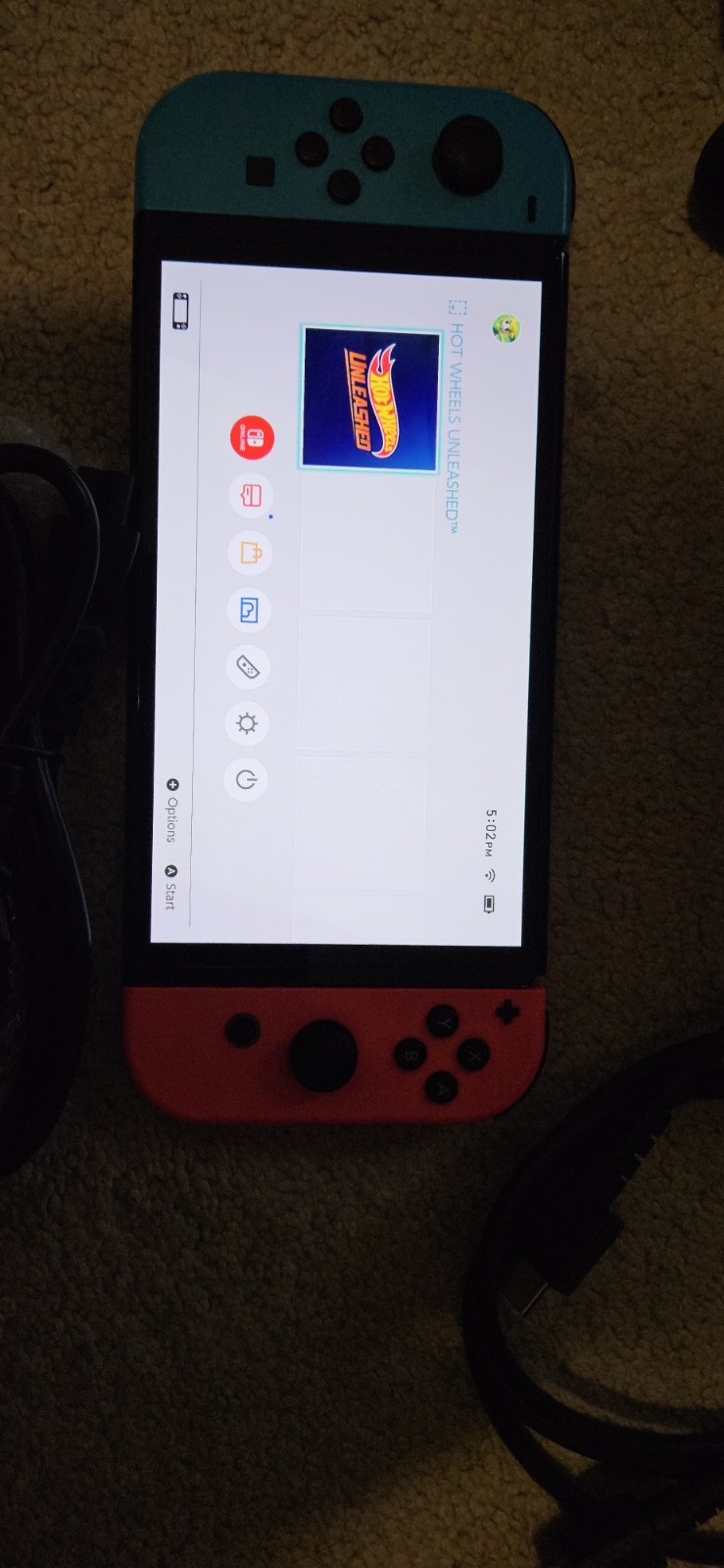 Nintendo Switch OLED Model HEG-001 Handheld Console – 64GB – Black/Neon Red/Neon