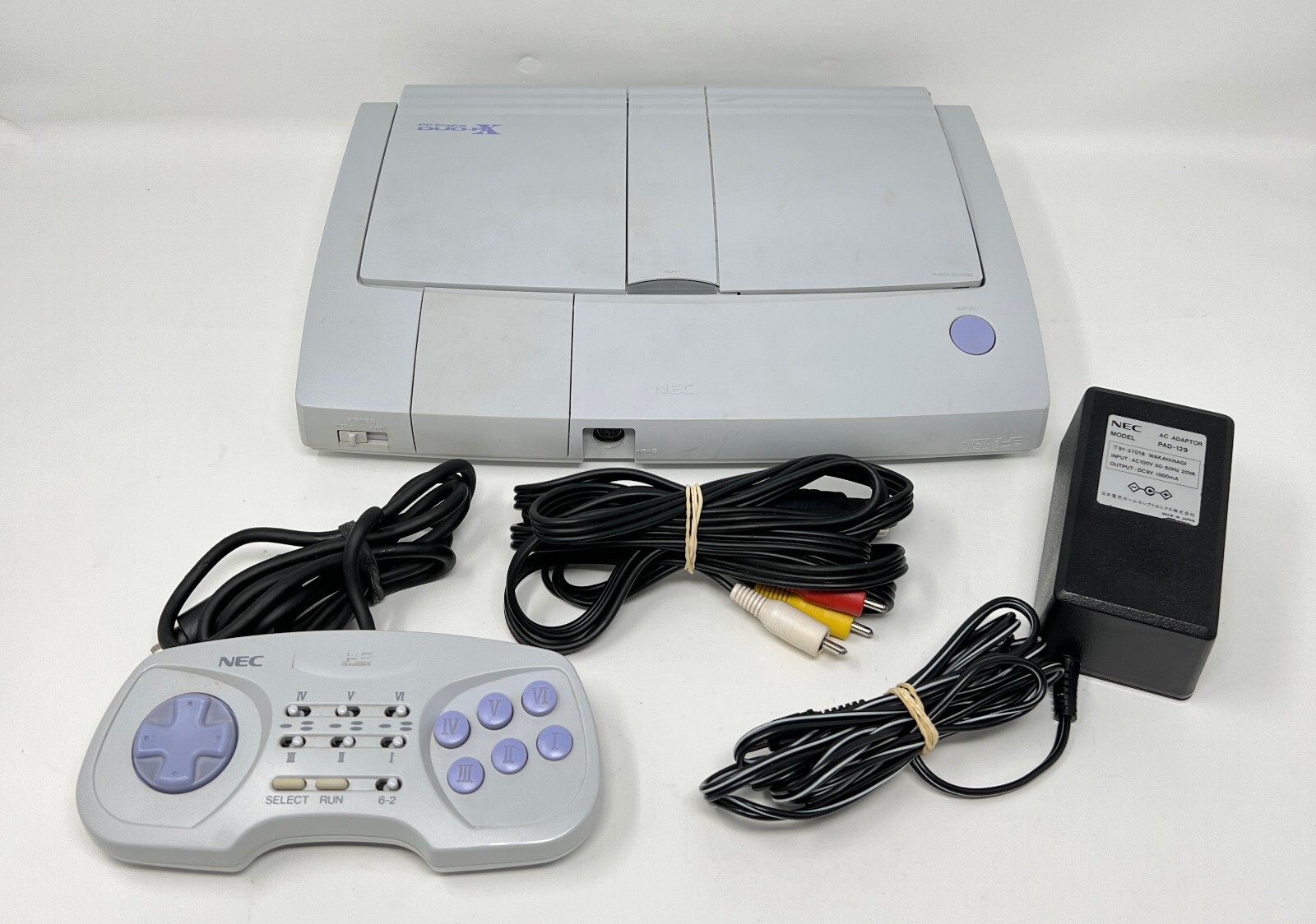 PC Engine Duo-RX Japanese Game Console CiB IN BOX 1 CONTROLLER SUPER CD-ROM