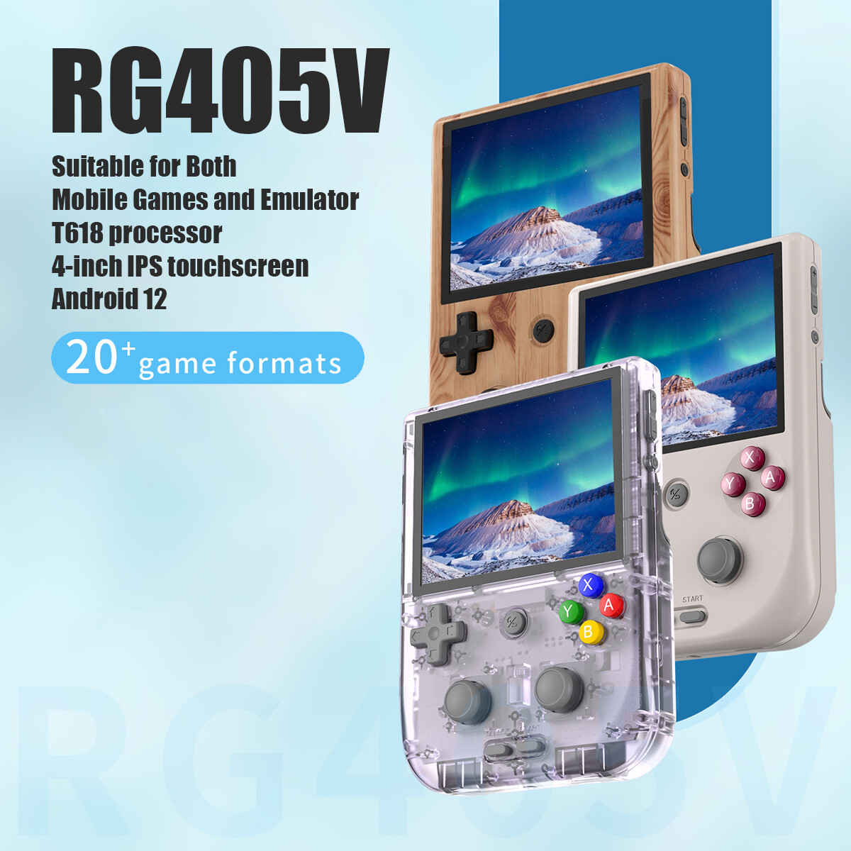 ANBERNIC RG405V Game Console Android 13 Retro 4″ LCD Video Game Player Upgrade