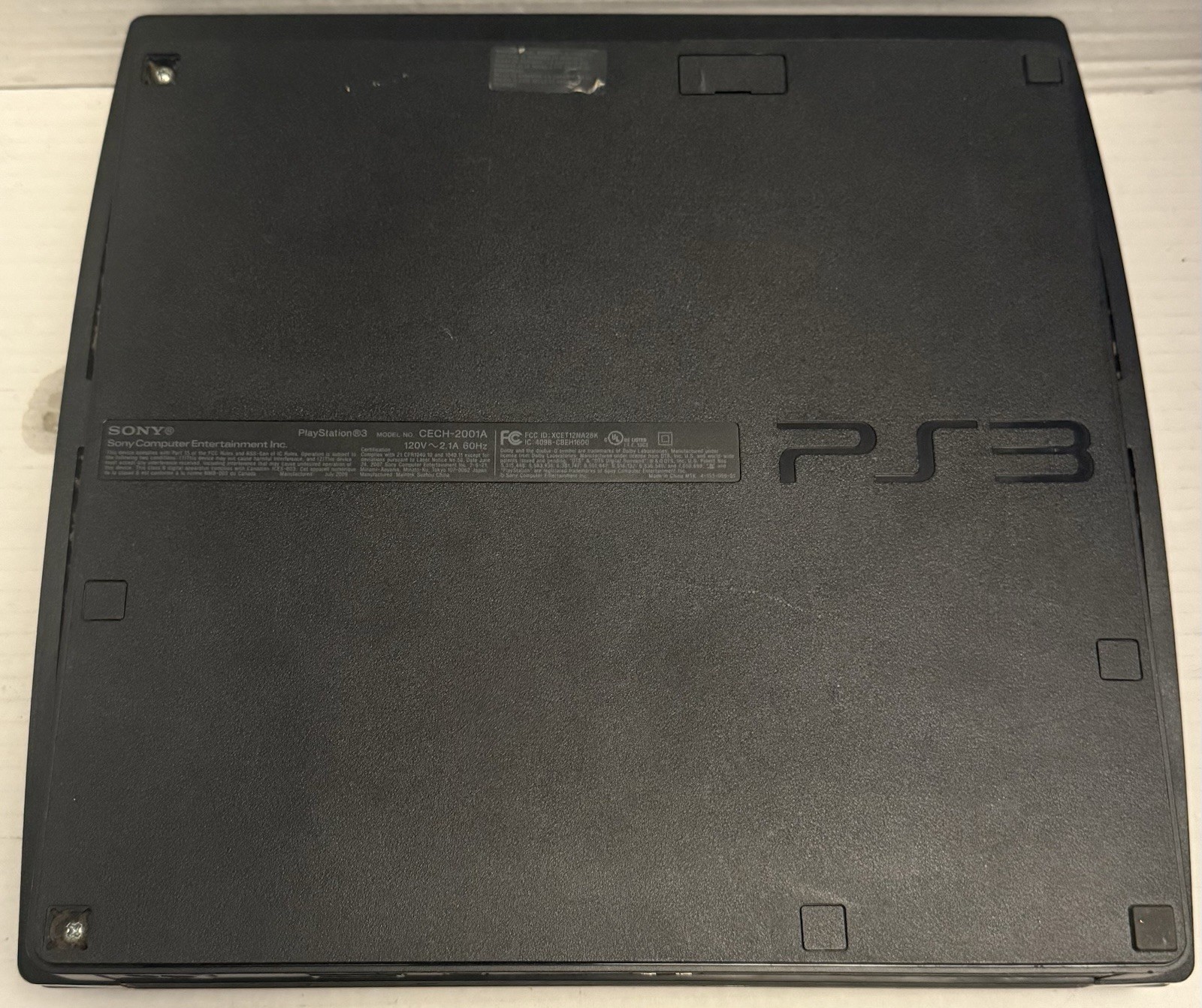 Sony PlayStation 3 Slim Console 120GB (CECH-2001A) Controller & All Wires Tested