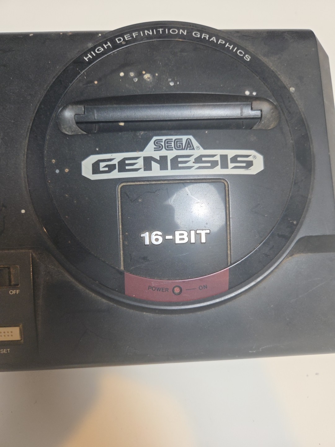 Original SEGA GENESIS 16 Bit High Def Console MK-1601 Controller & Power Adapter