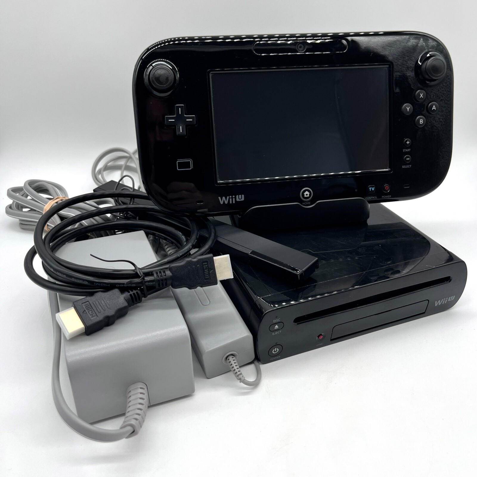 Nintendo Wii U Console 32GB Premium Black Deluxe Complete Set Choose Your Bundle