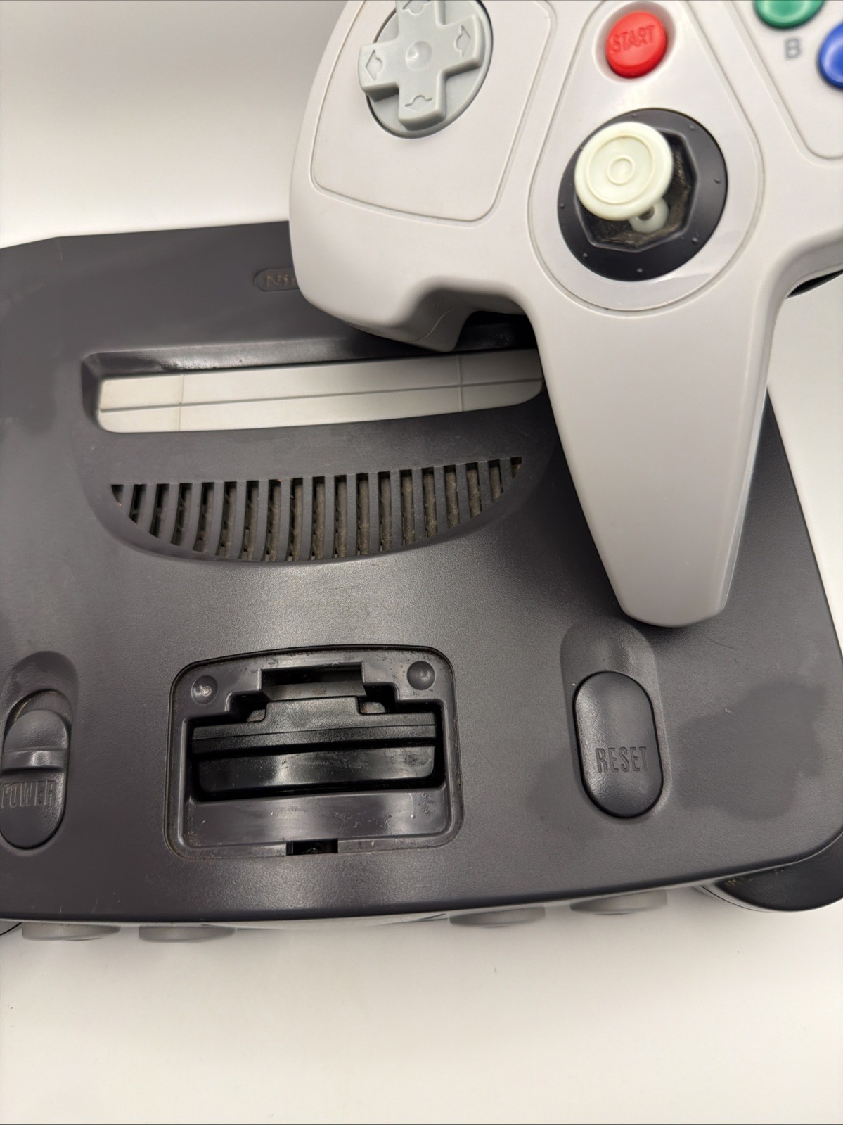 Nintendo 64 System N64 Console – Charcoal Gray W/ 2 Controllers Tested Working