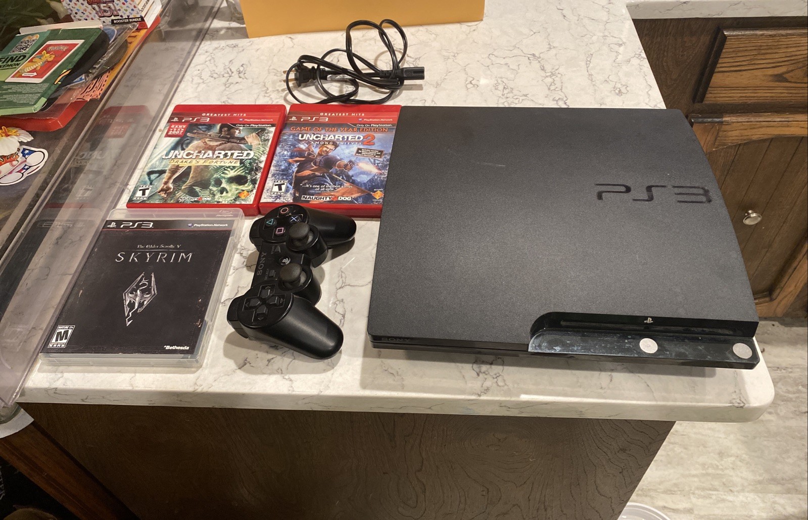 Sony PlayStation 3 PS3 Slim CECH-2001B Console Bundle