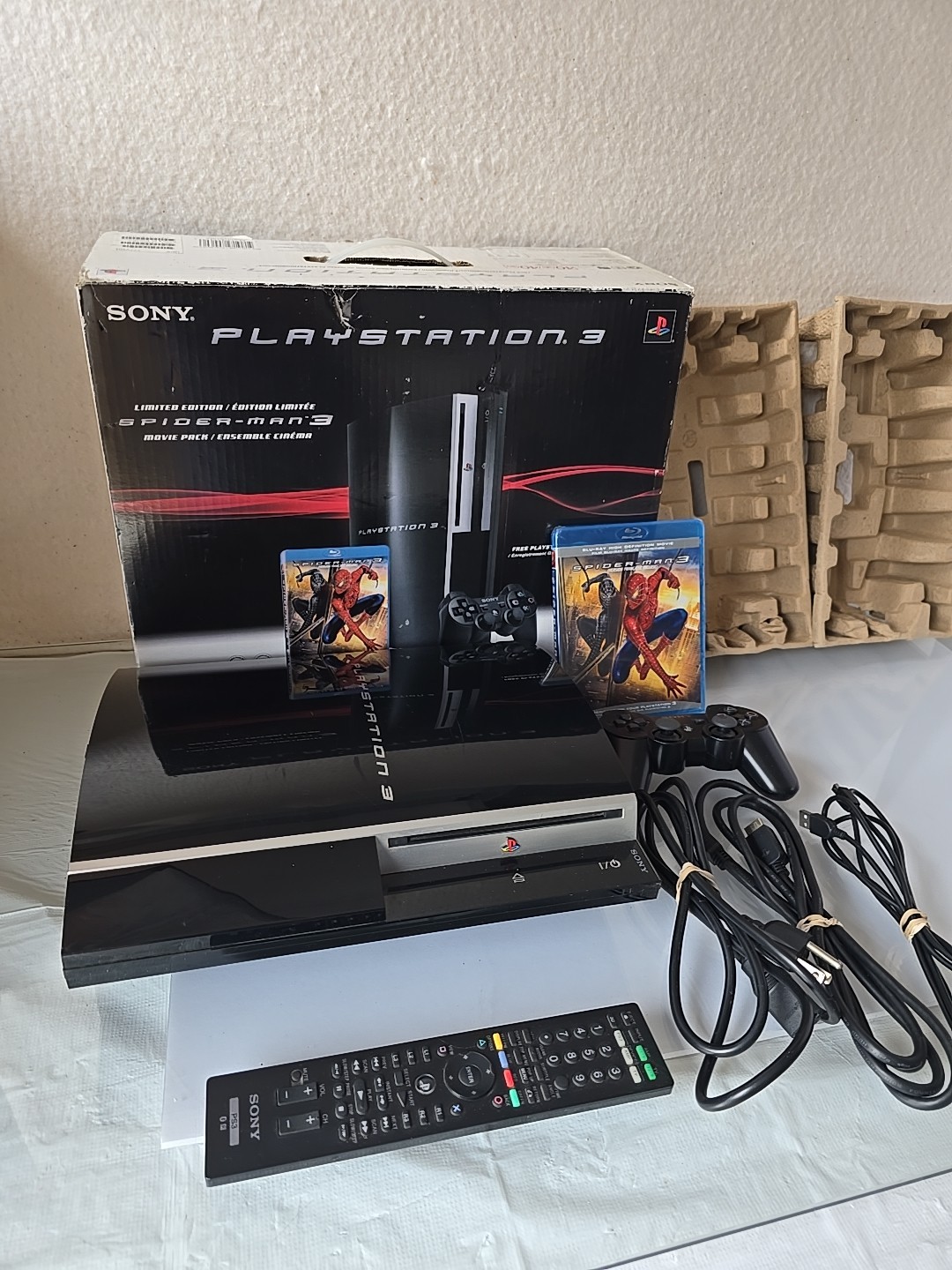 Sony PlayStation 3 PS3 Spiderman 3 Launch Edition 40GB Console CECHG01