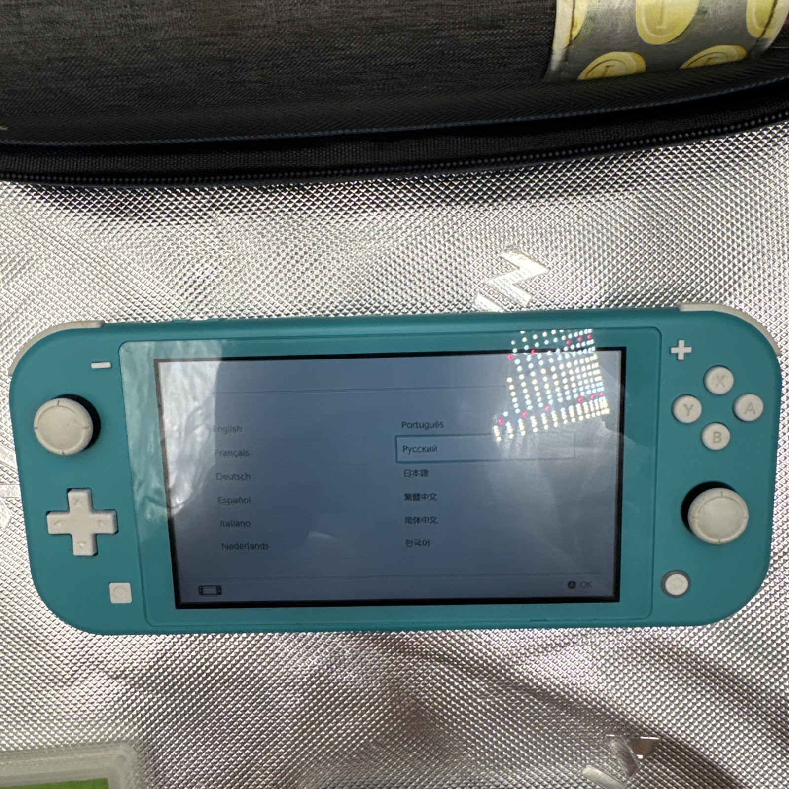 Nintendo Switch Lite 32GB Turquoise Handheld Gaming Console W/3 Games Mario Case