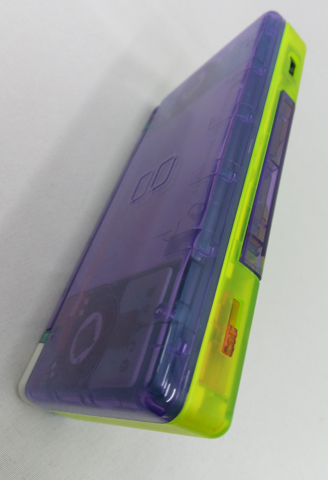 Nintendo DS Lite ReShell Purple Neon Yellow Blue Pink Gold USB Cable Gameboy GBA