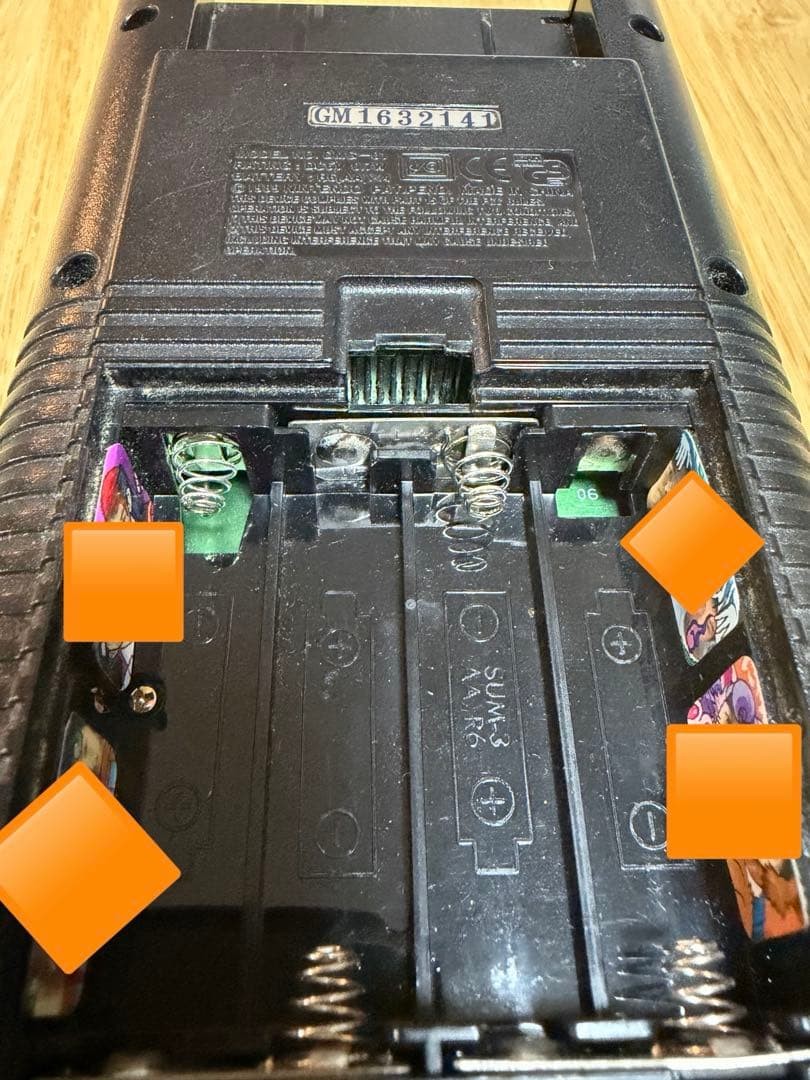 [Startup confirmed] Original Game Boy Black + Pokemon Green 128 illustrated