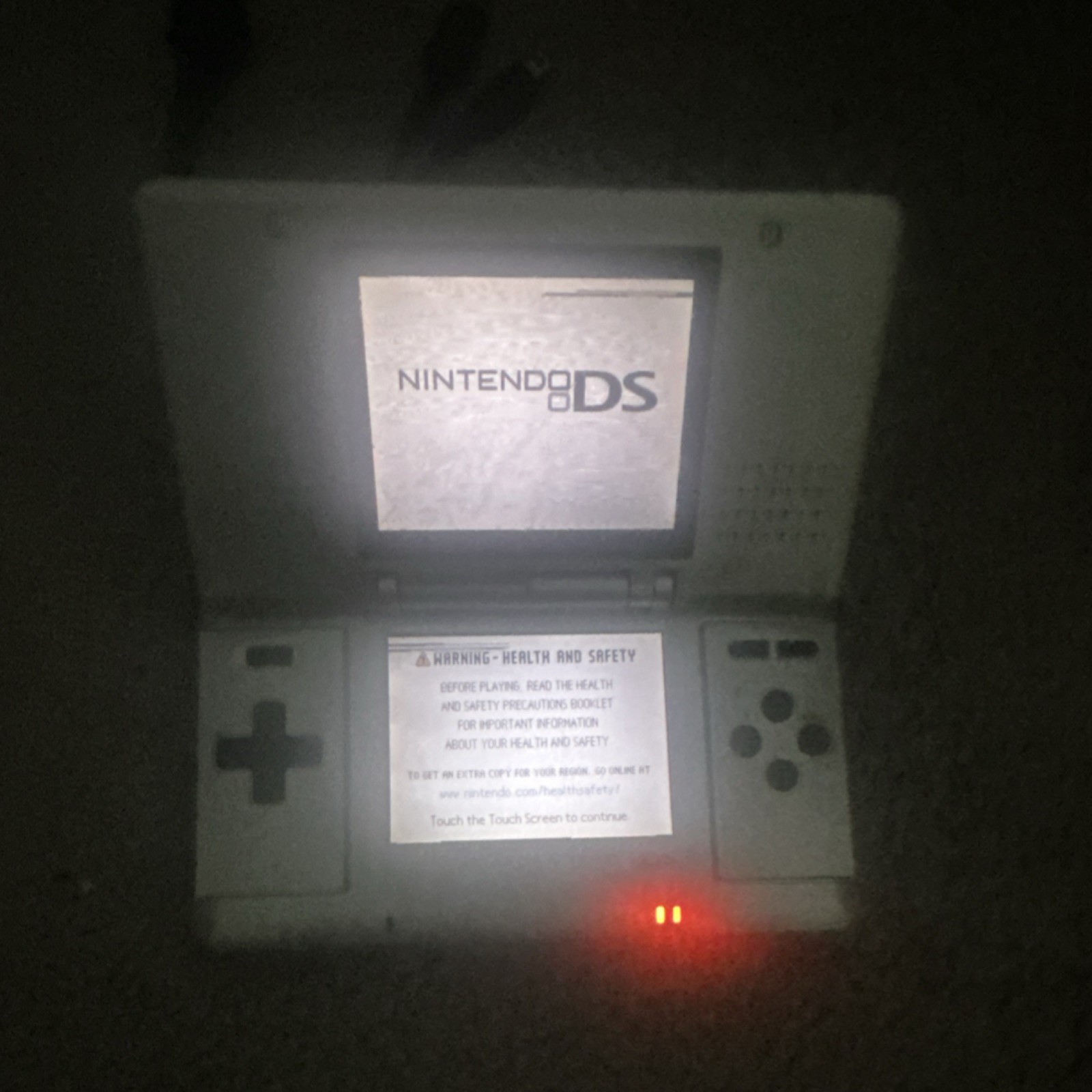 Nintendo DS Silver Handheld Console Dual Screen Touch Screen NTR-001