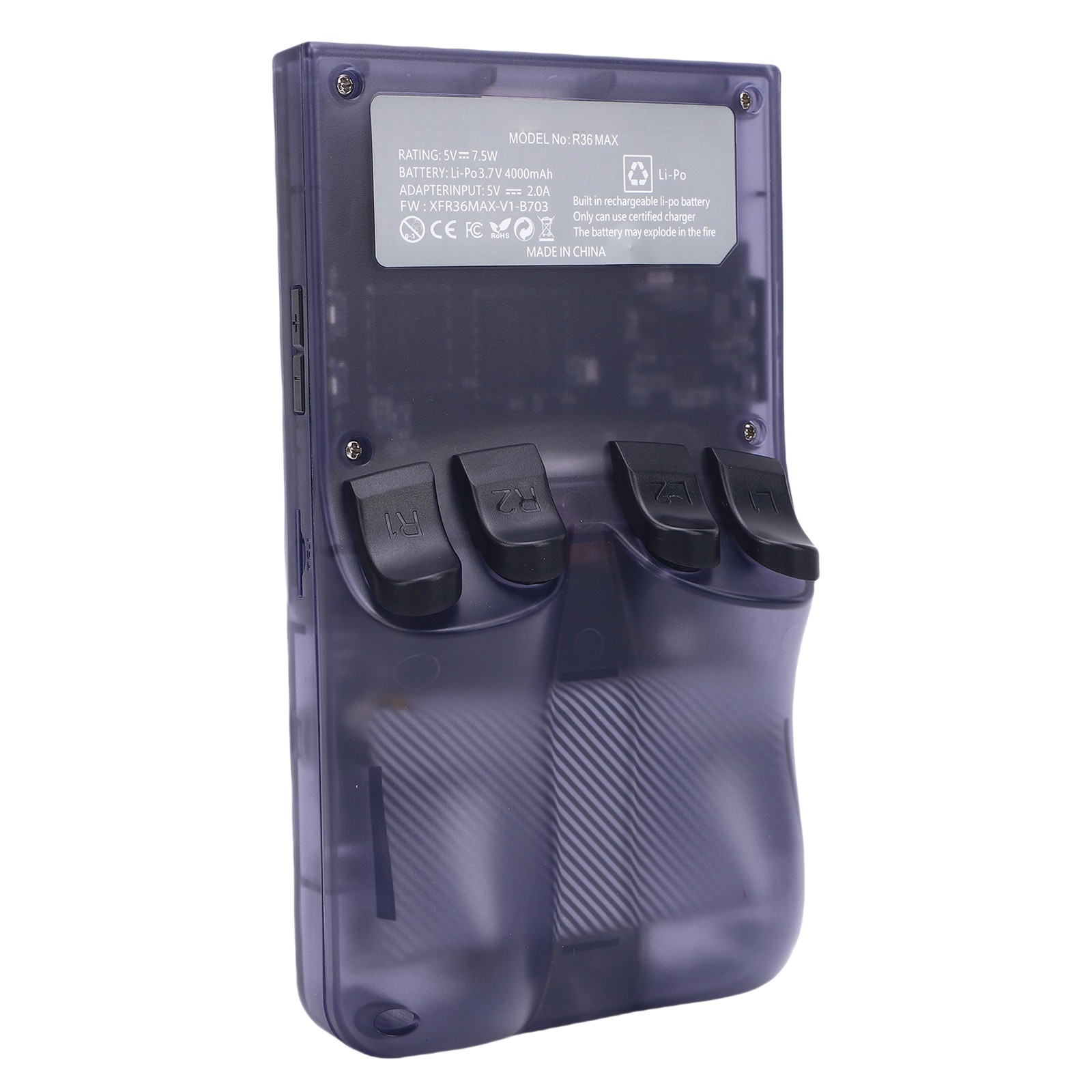 Handheld Game Console For System Translucent Grey 4 Inch 720×720 Scre BHOK