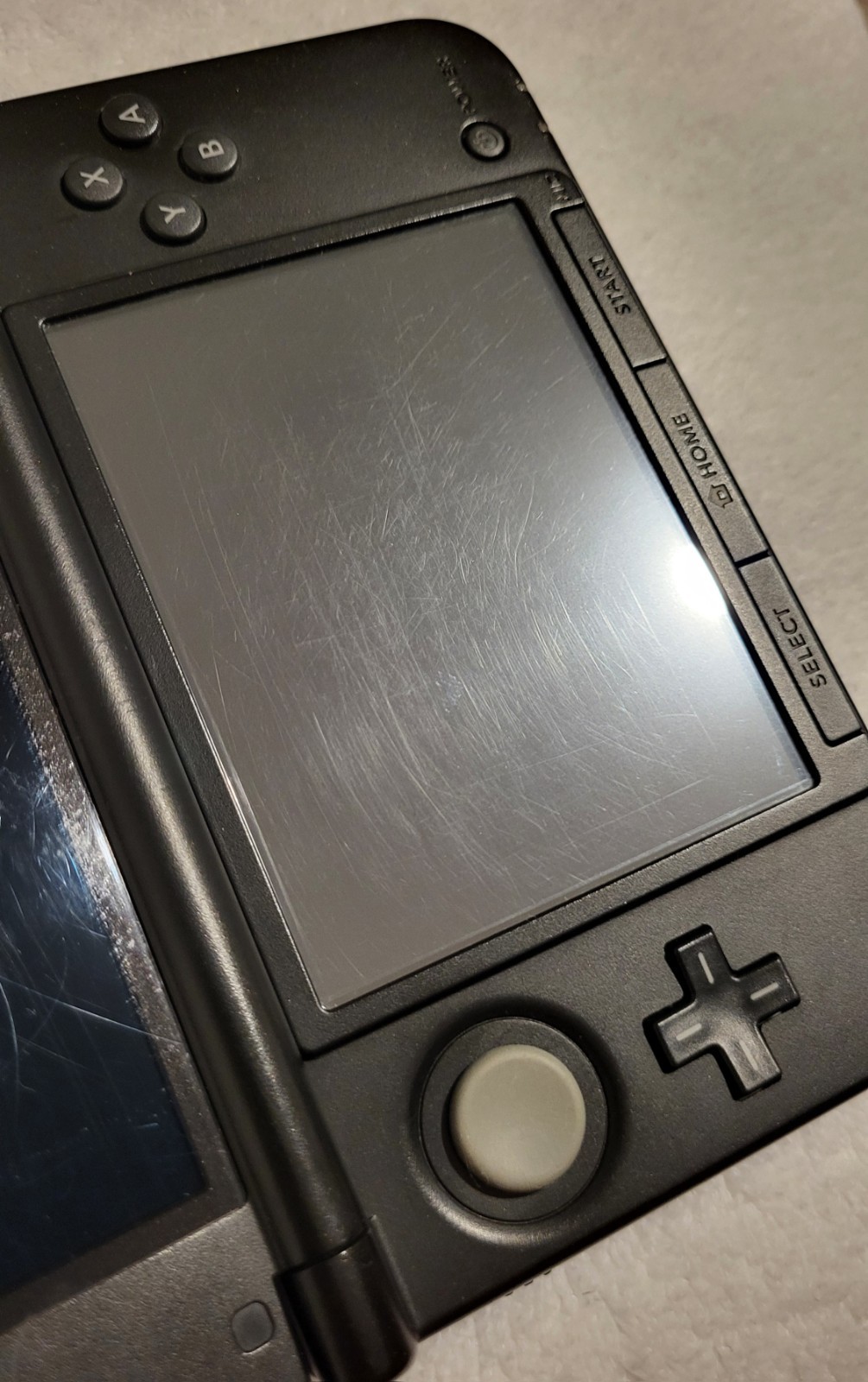 Nintendo 3DS XL Blue & Black Handheld Console System w/ Charger, Stylus, SD Card