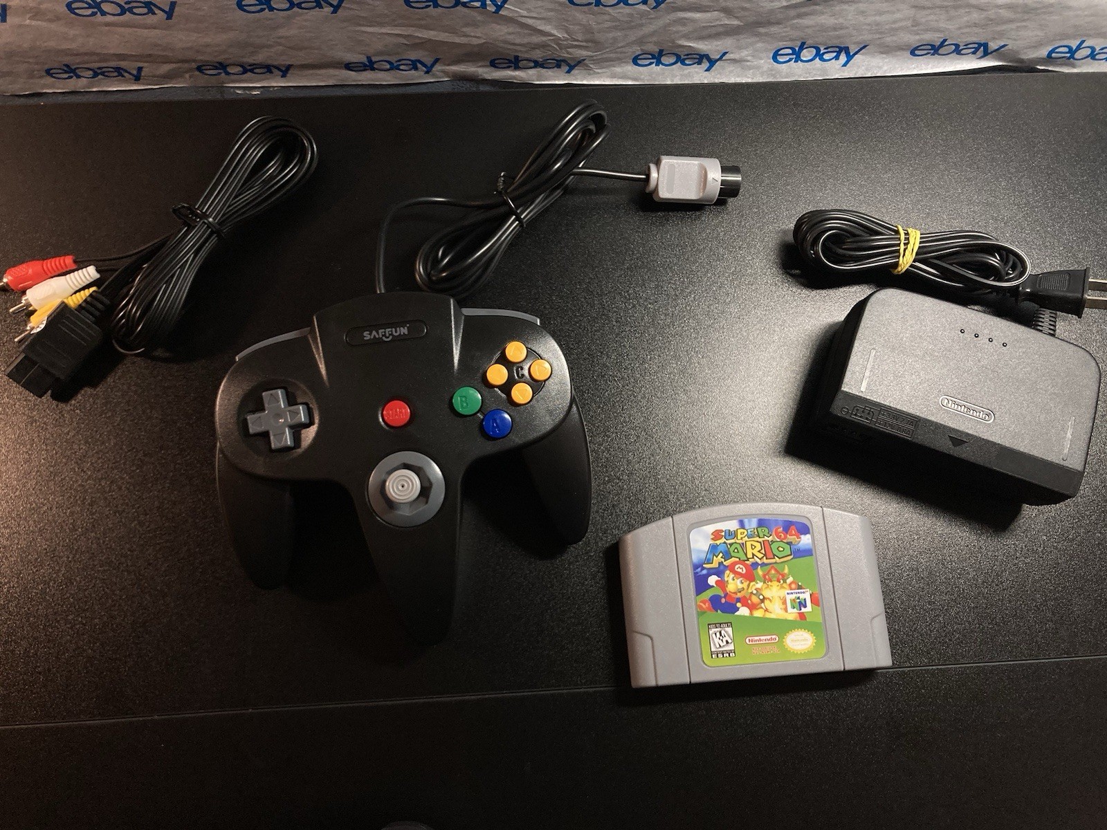 Nintendo 64 N64 Console + Super Mario 64+Controller+Cords