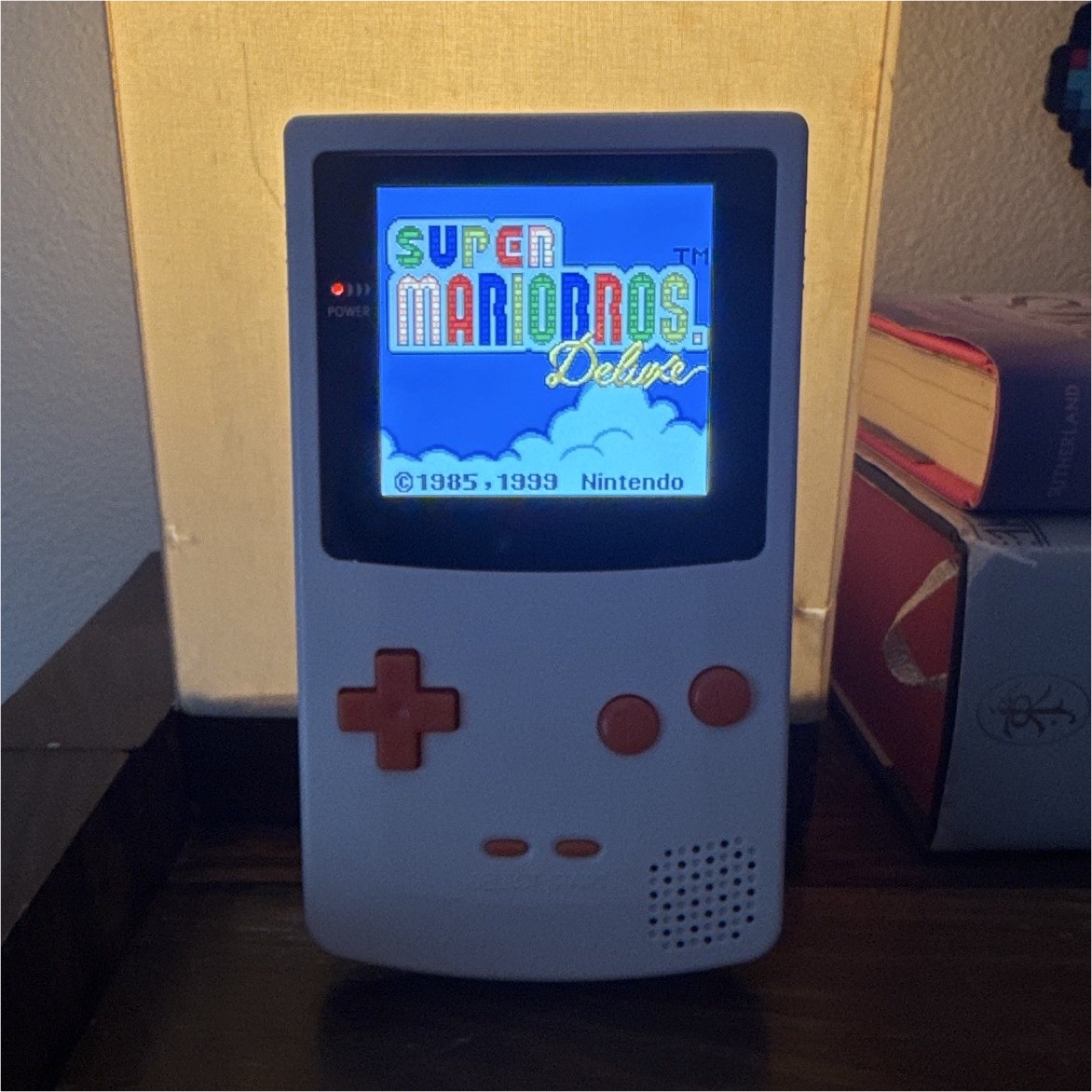 IPS Display Backlight Nintendo Game Boy Color White & Orange