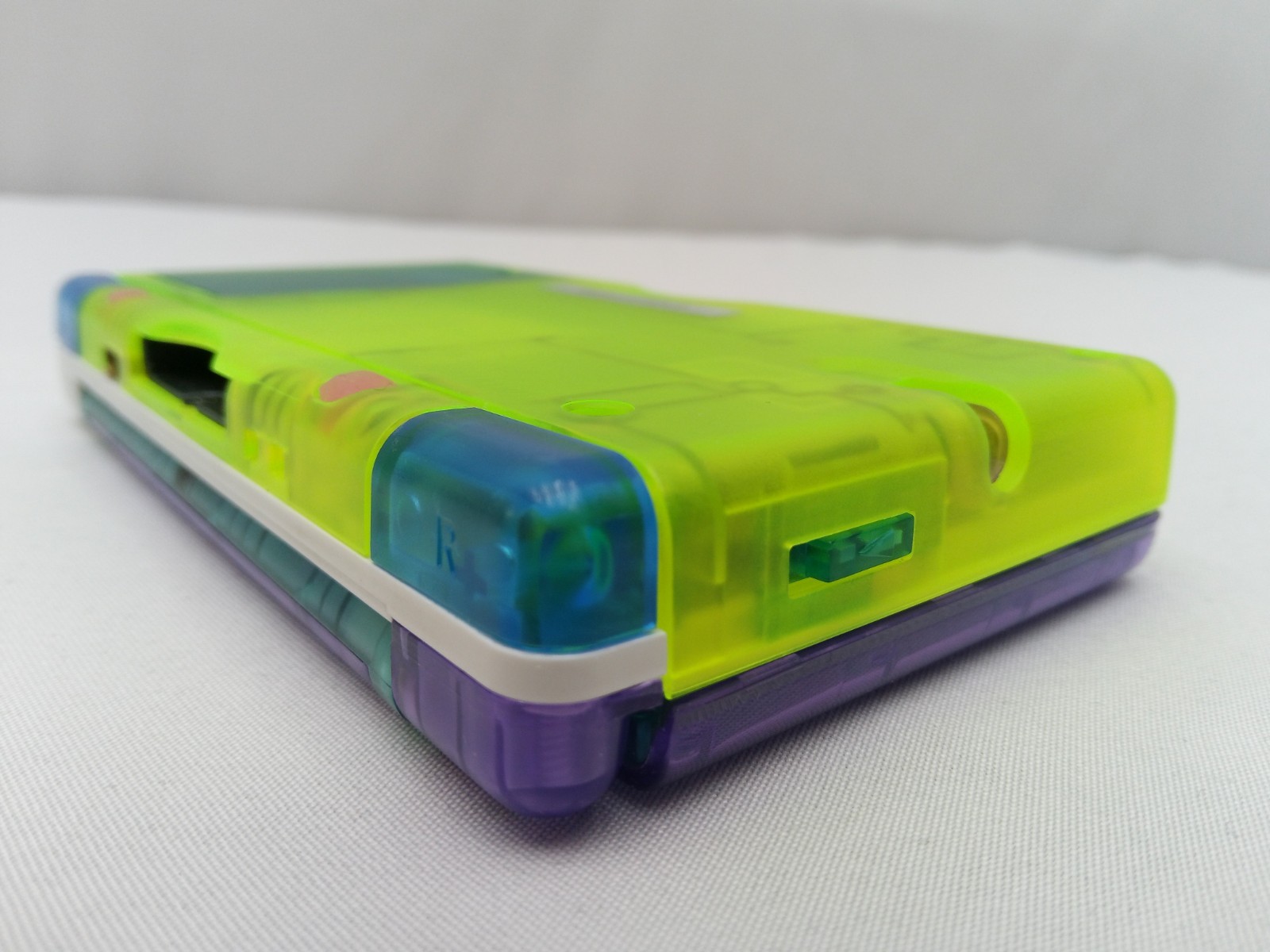Nintendo DS Lite ReShell Purple Neon Yellow Blue Pink Gold USB Cable Gameboy GBA