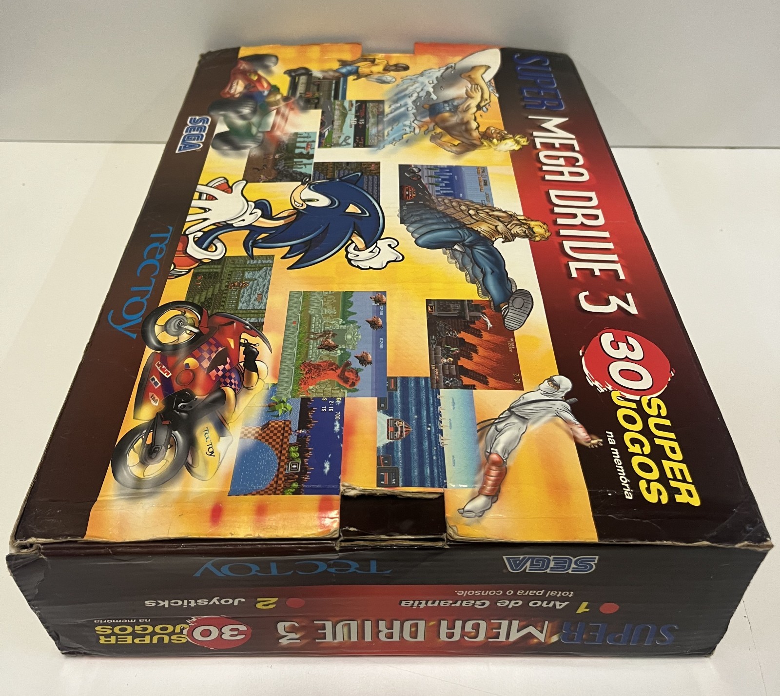 SUPER MEGA DRIVE 3 TEC TOY SEGA BRAZIL 30 GAMES EDITION BOXED TESTED CONSOLE